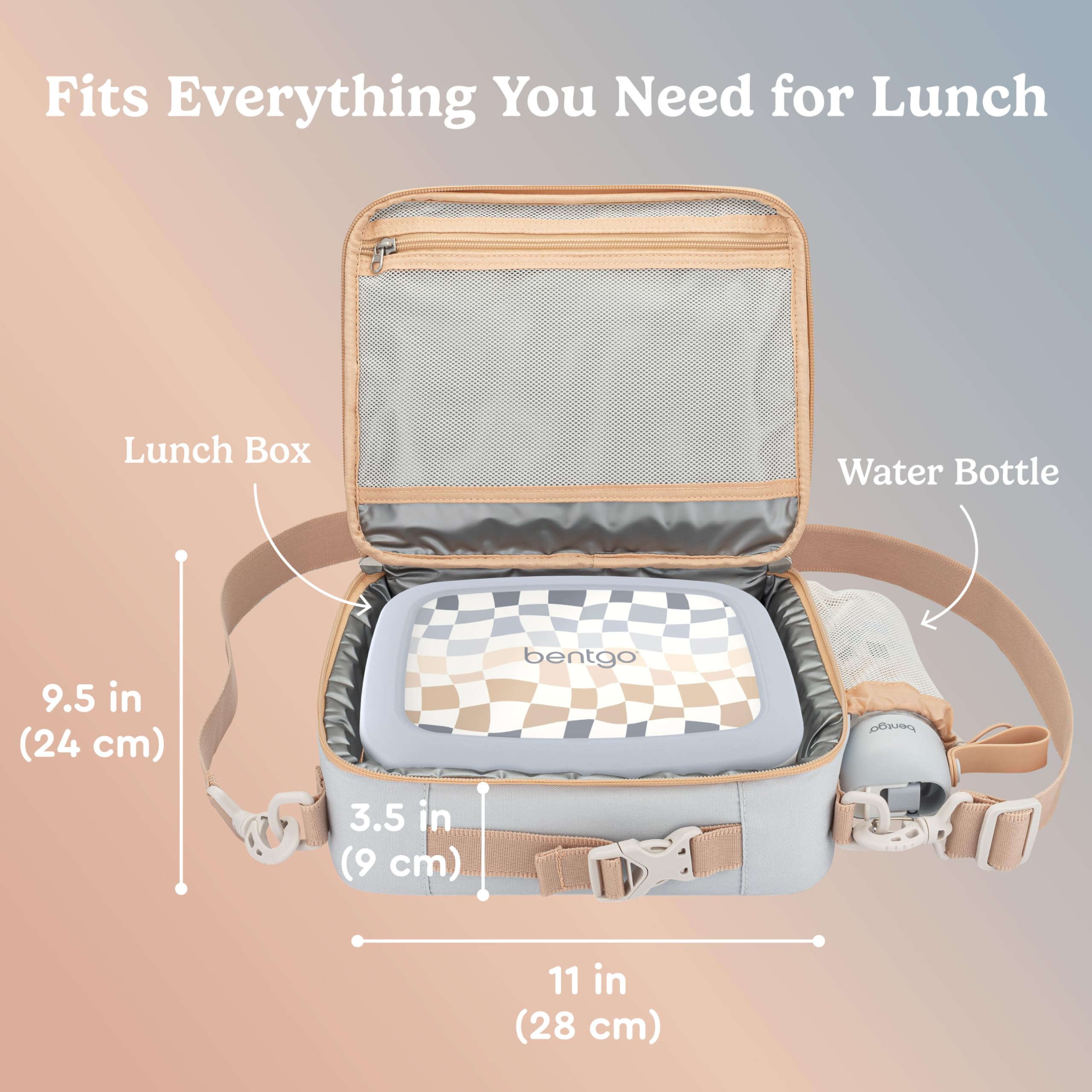 bentgo-kids-prints-lunch-bag-set-with-water-bottle-checker-gradient-insulated-lu image 5