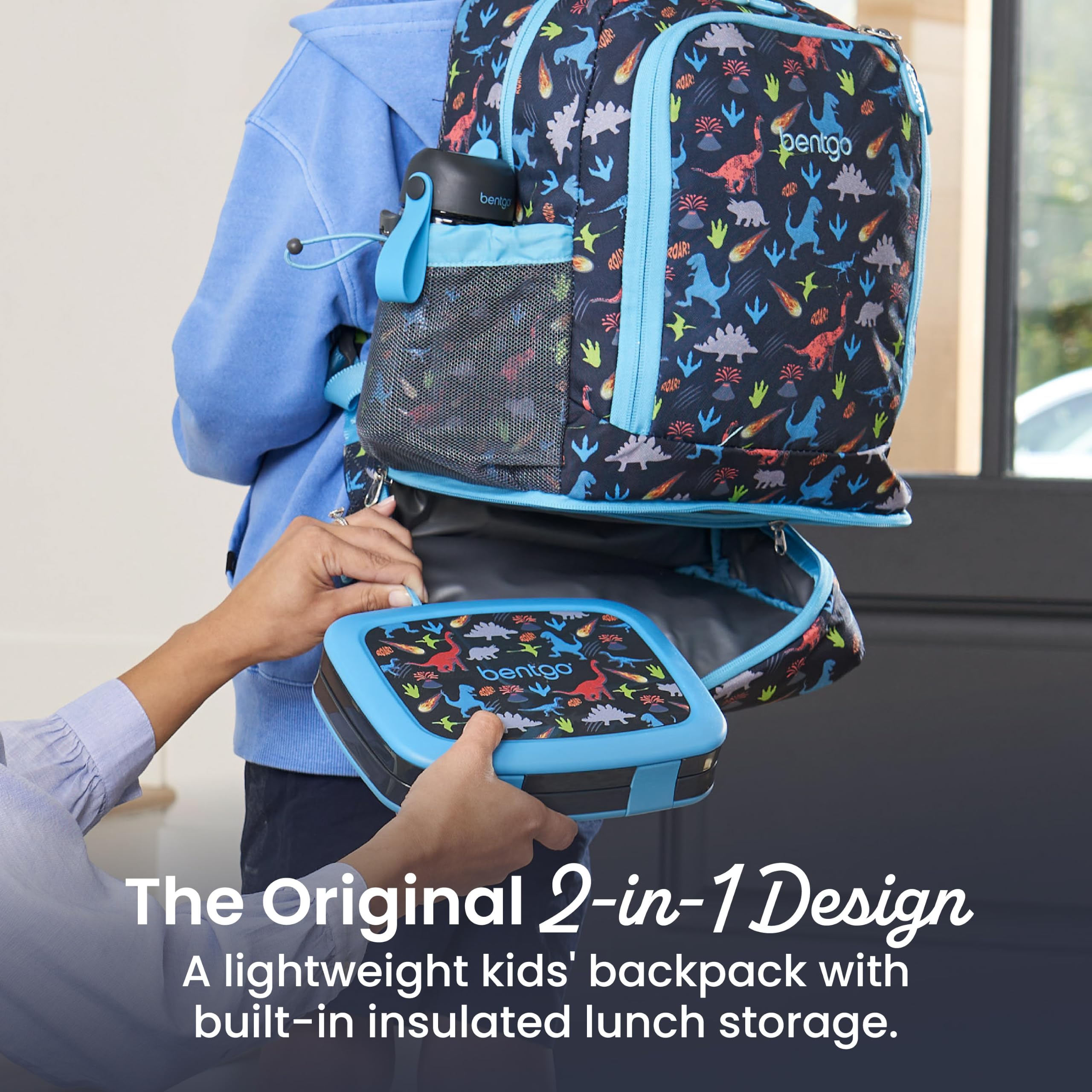 bentgo-kids-2-in-1-backpack-insulated-lunch-bag-durable-16-water-resistant-schoo image 2