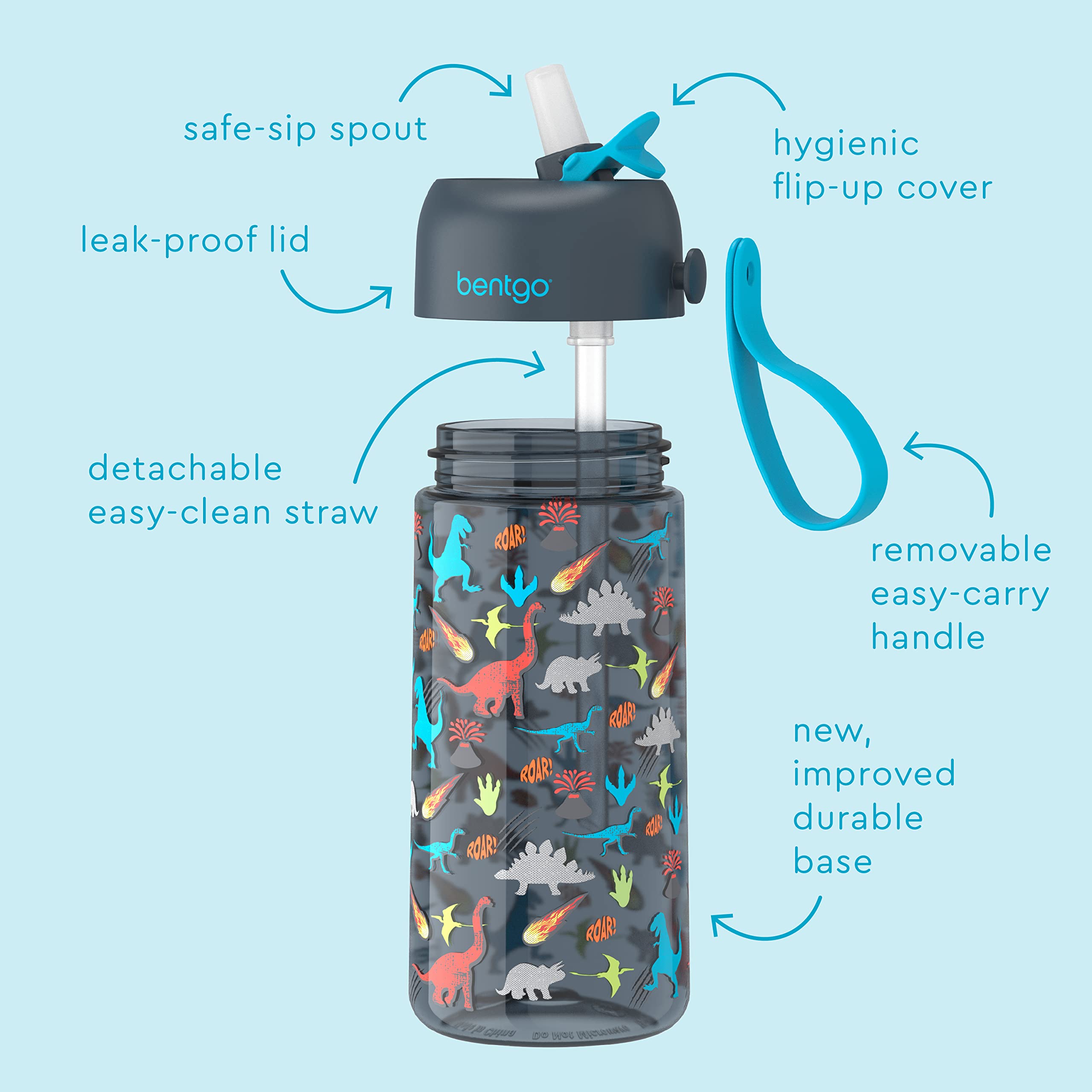 bentgo-kids-prints-lunch-box-water-bottle-bundle-leak-proof-5-compartment-bento- image 5