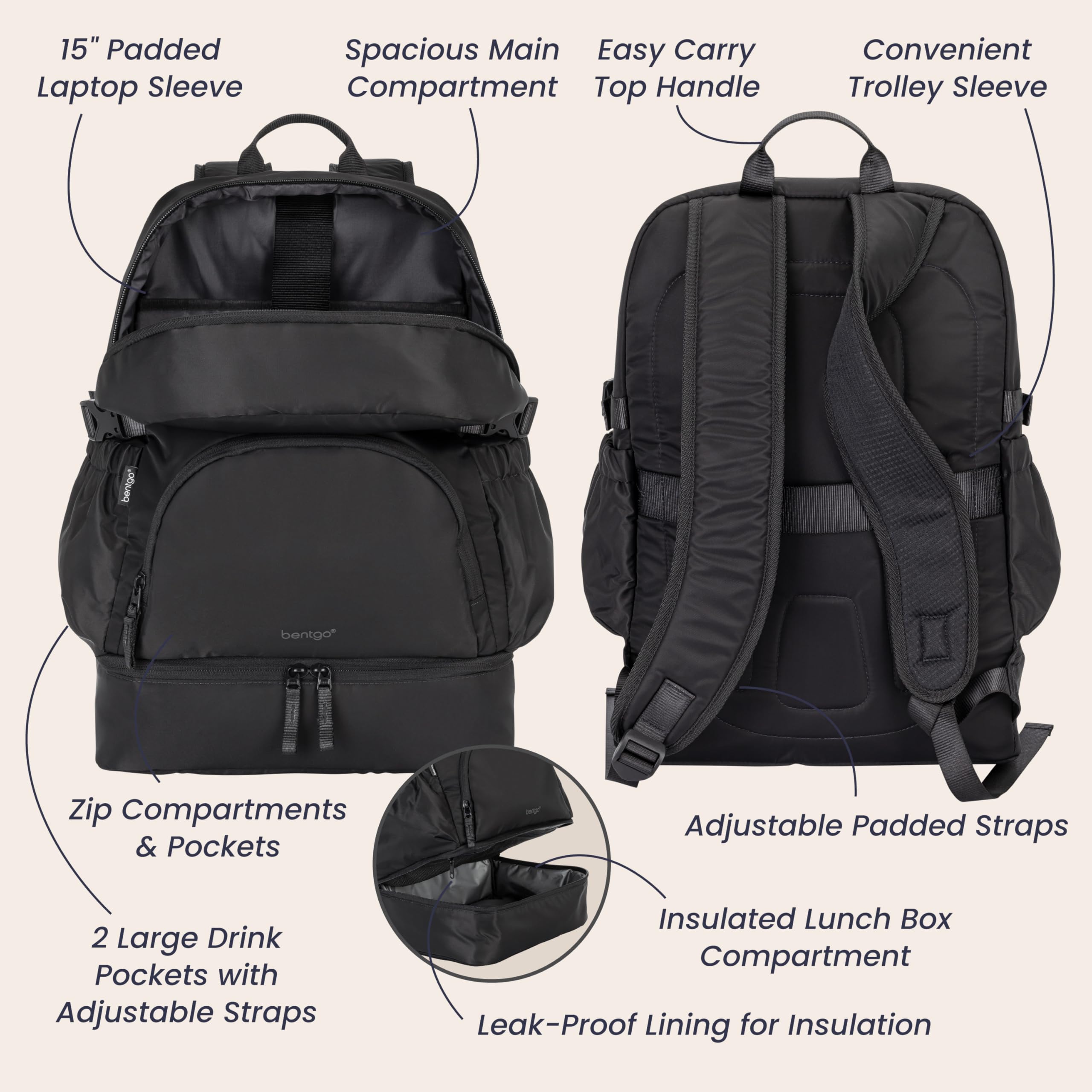 bentgo-2-in-1-adult-backpack-insulated-lunch-bag-with-9-compartments-15-laptop-s image 5