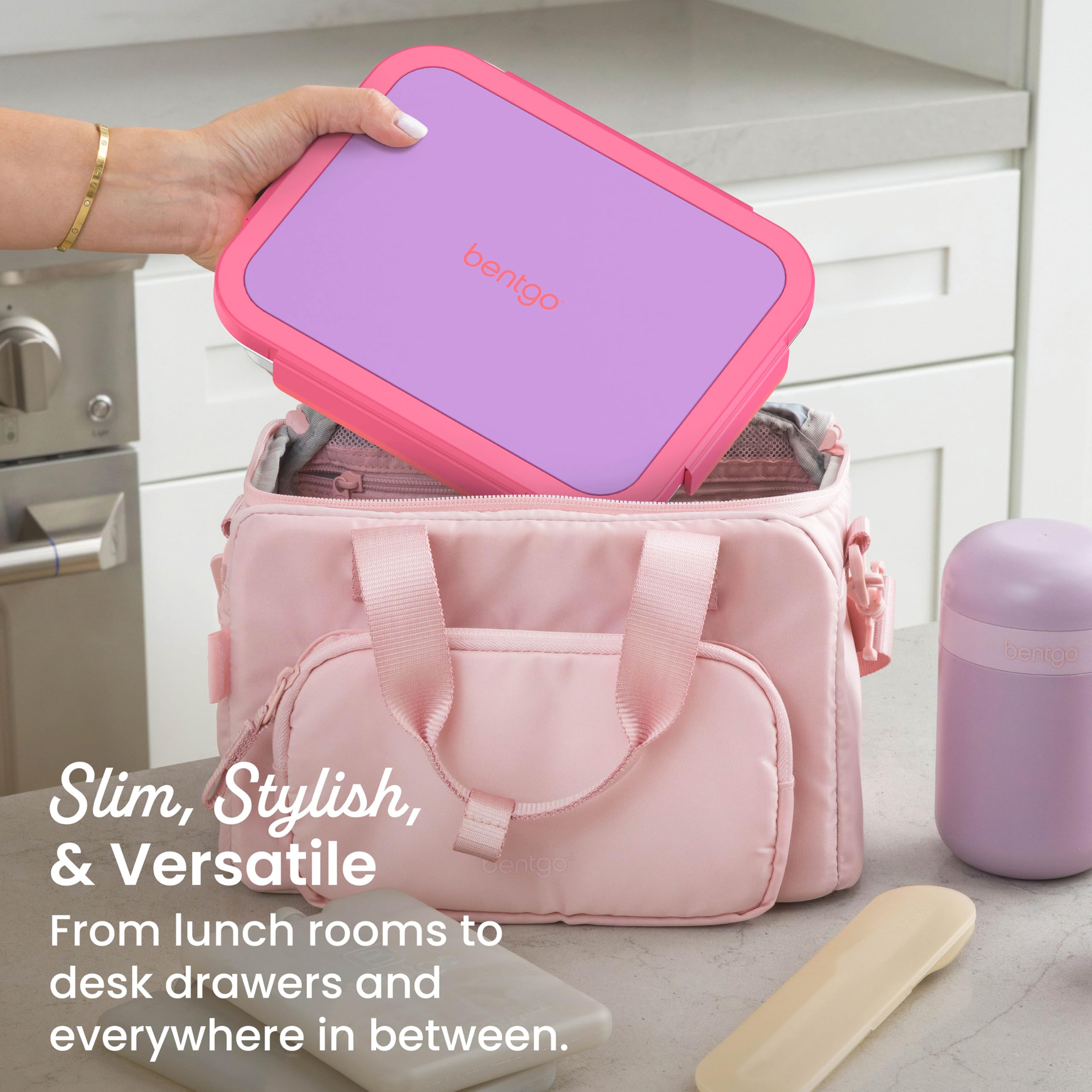 bentgo-stainless-steel-lunch-box-lilac-leak-proof-3-compartments-4-3-cup-capacit image 6