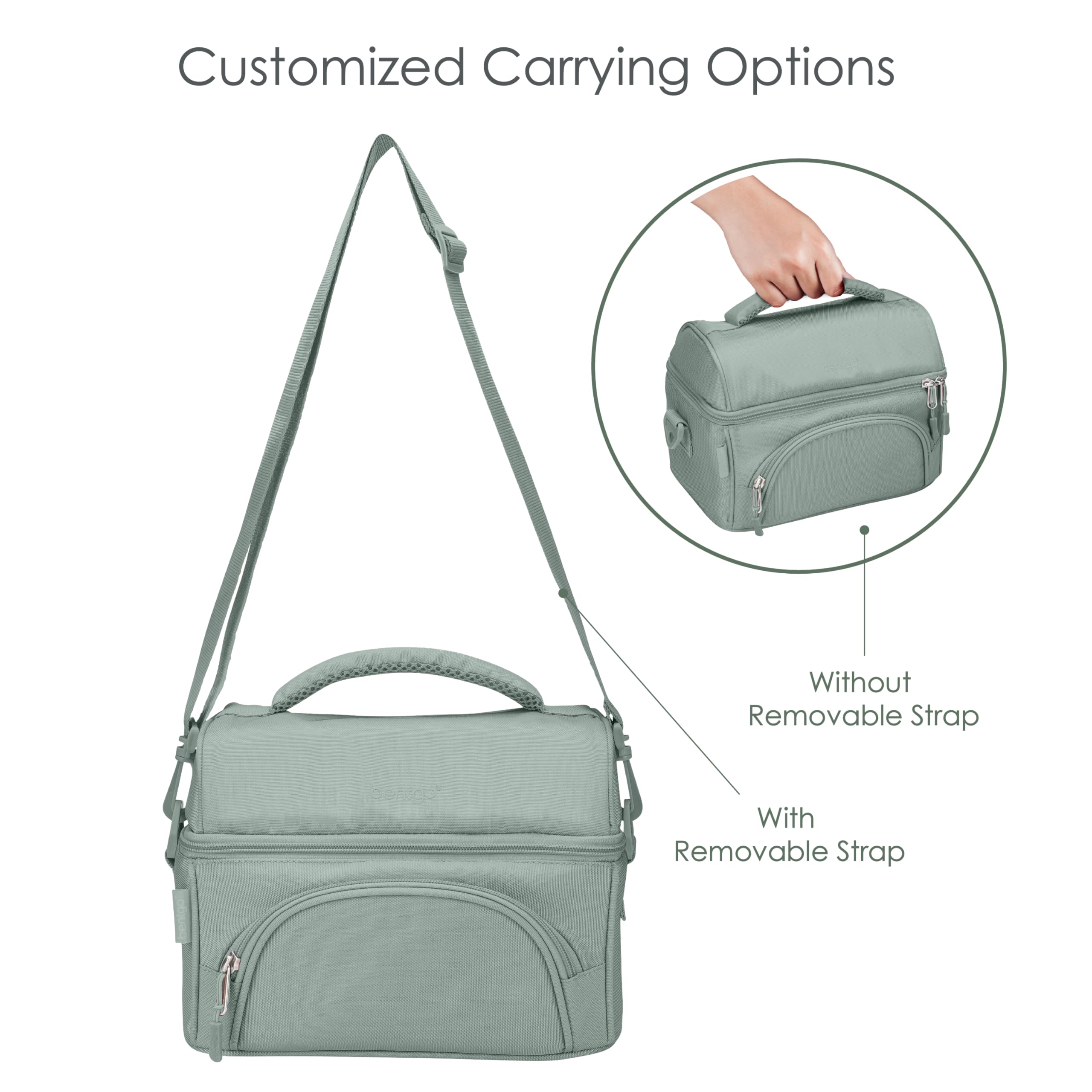 bentgo-deluxe-insulated-lunch-bag-with-zippered-outer-pocket-internal-mesh-pocke image 5