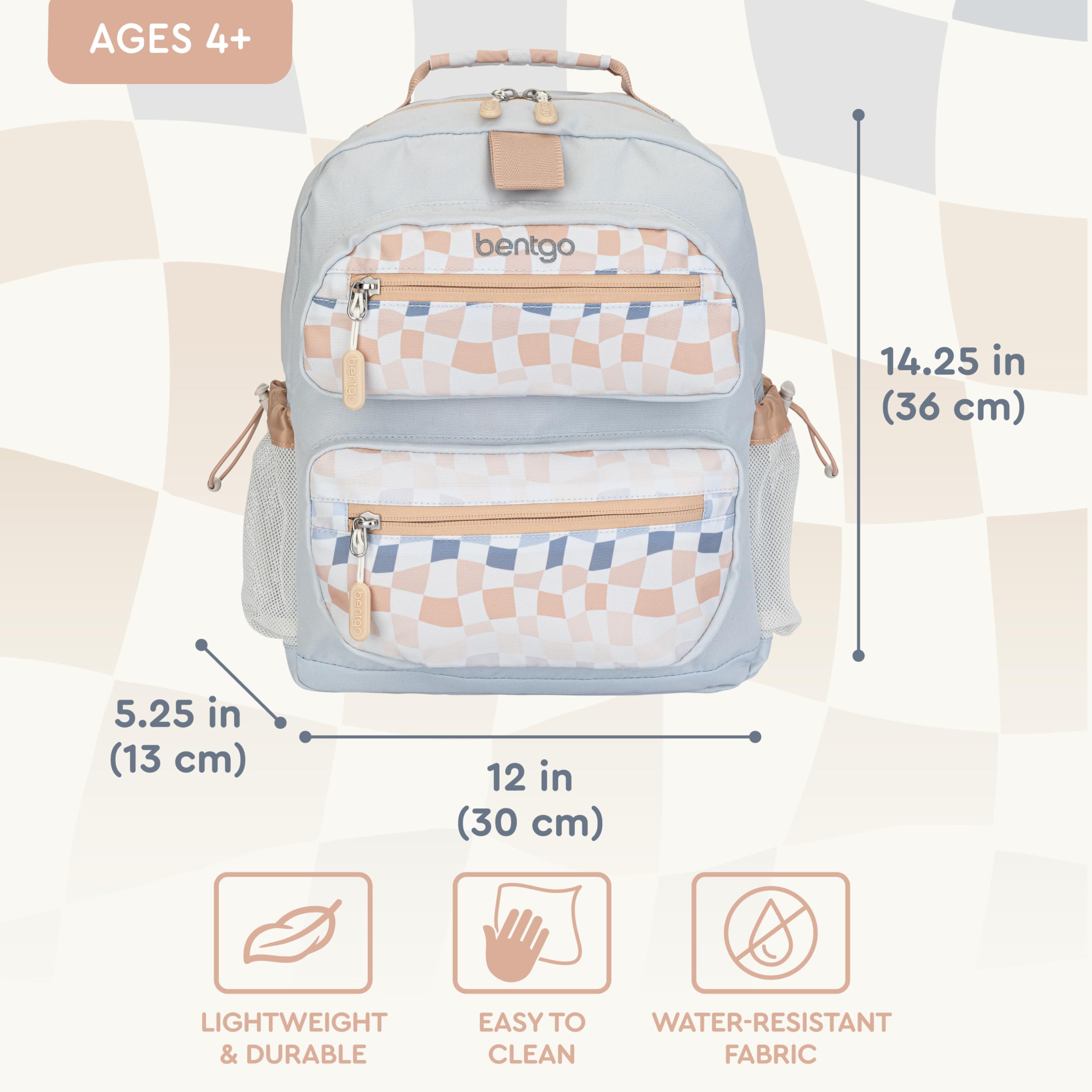 bentgo-kids-14-backpack-set-with-kids-prints-lunch-box-checker-gradient-water-re image 4