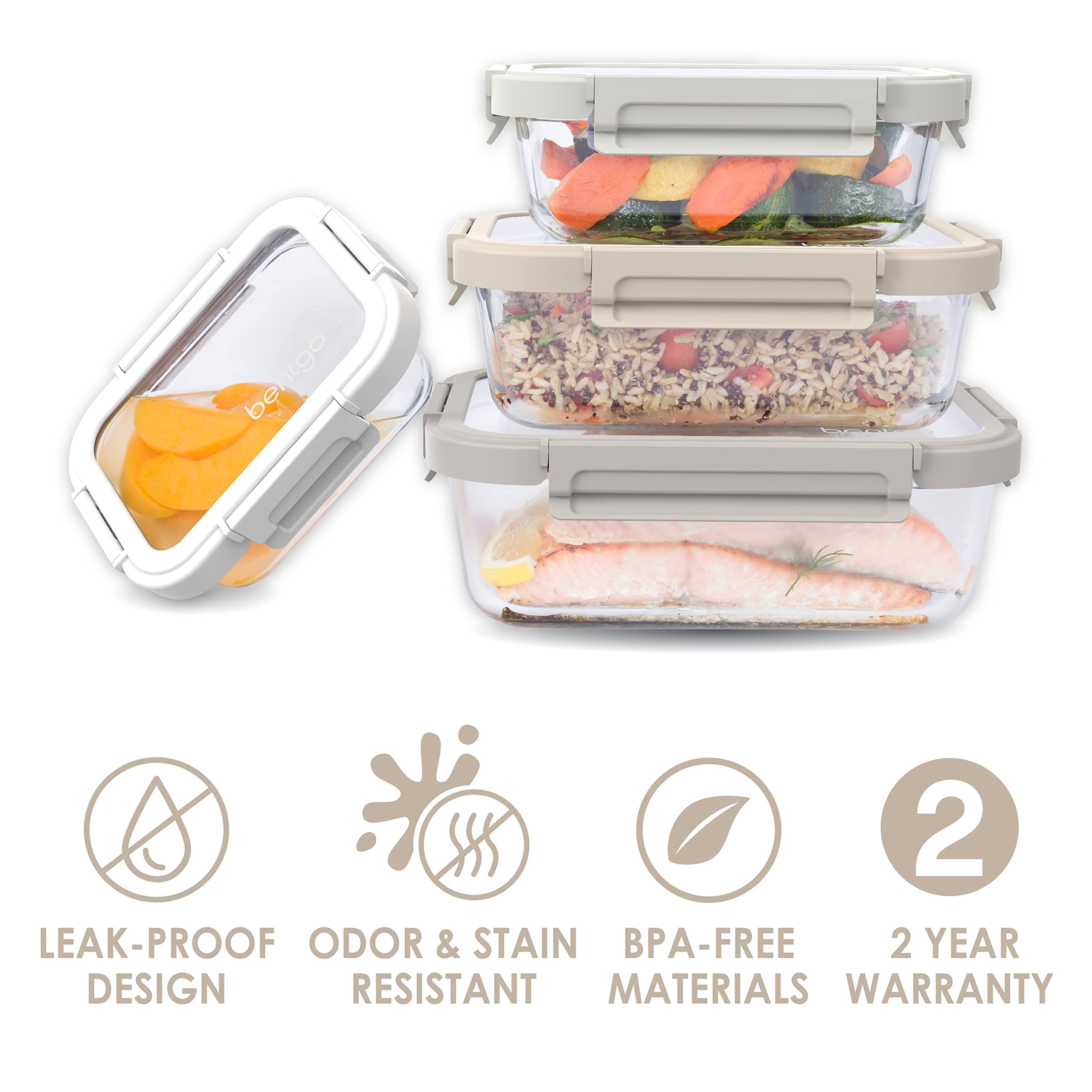 bentgo-glass-leak-proof-food-storage-set-8-piece-stackable-1-compartment-meal-pr-2 image 3