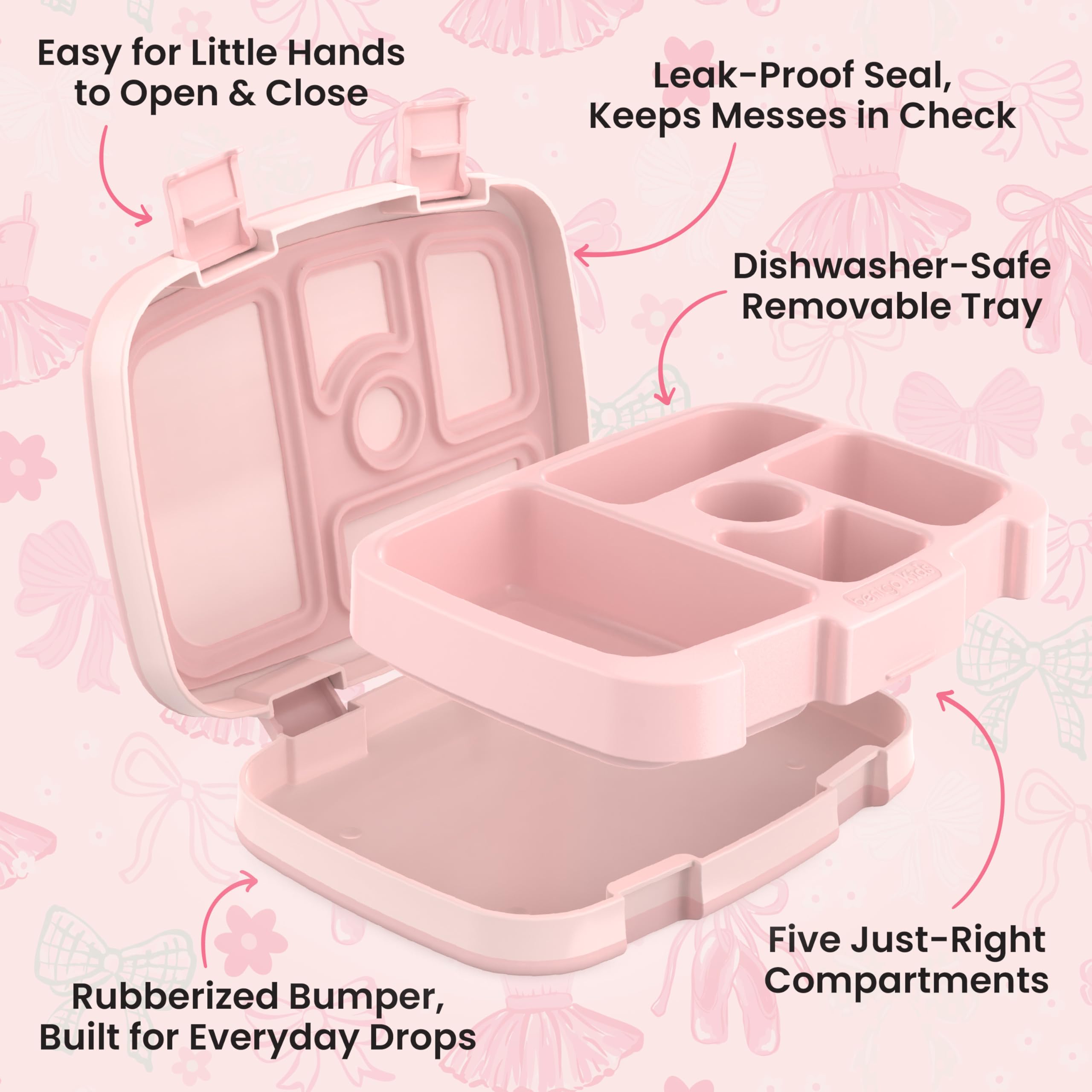 bentgo-kids-prints-leak-proof-5-compartment-bento-lunch-box-ballet-bows-drop-pro image 5