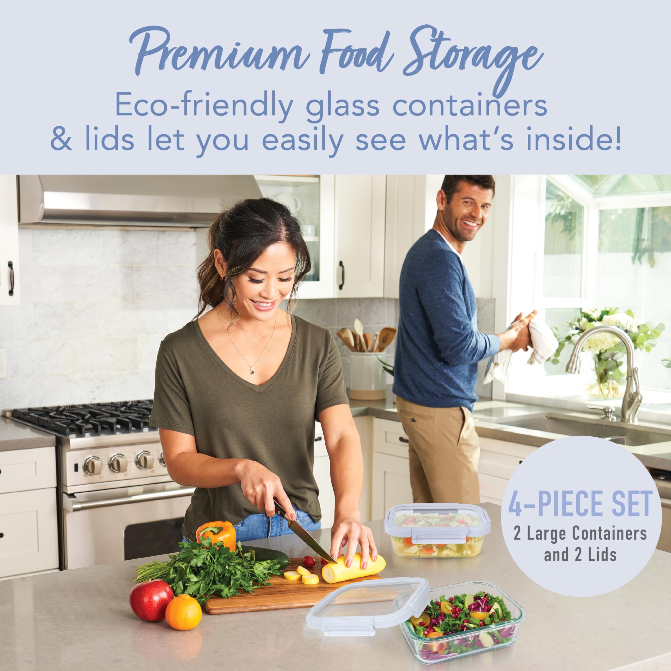 bentgo-glass-leak-proof-food-storage-set-frost-periwinkle-4-piece-stackable-1-co image 2