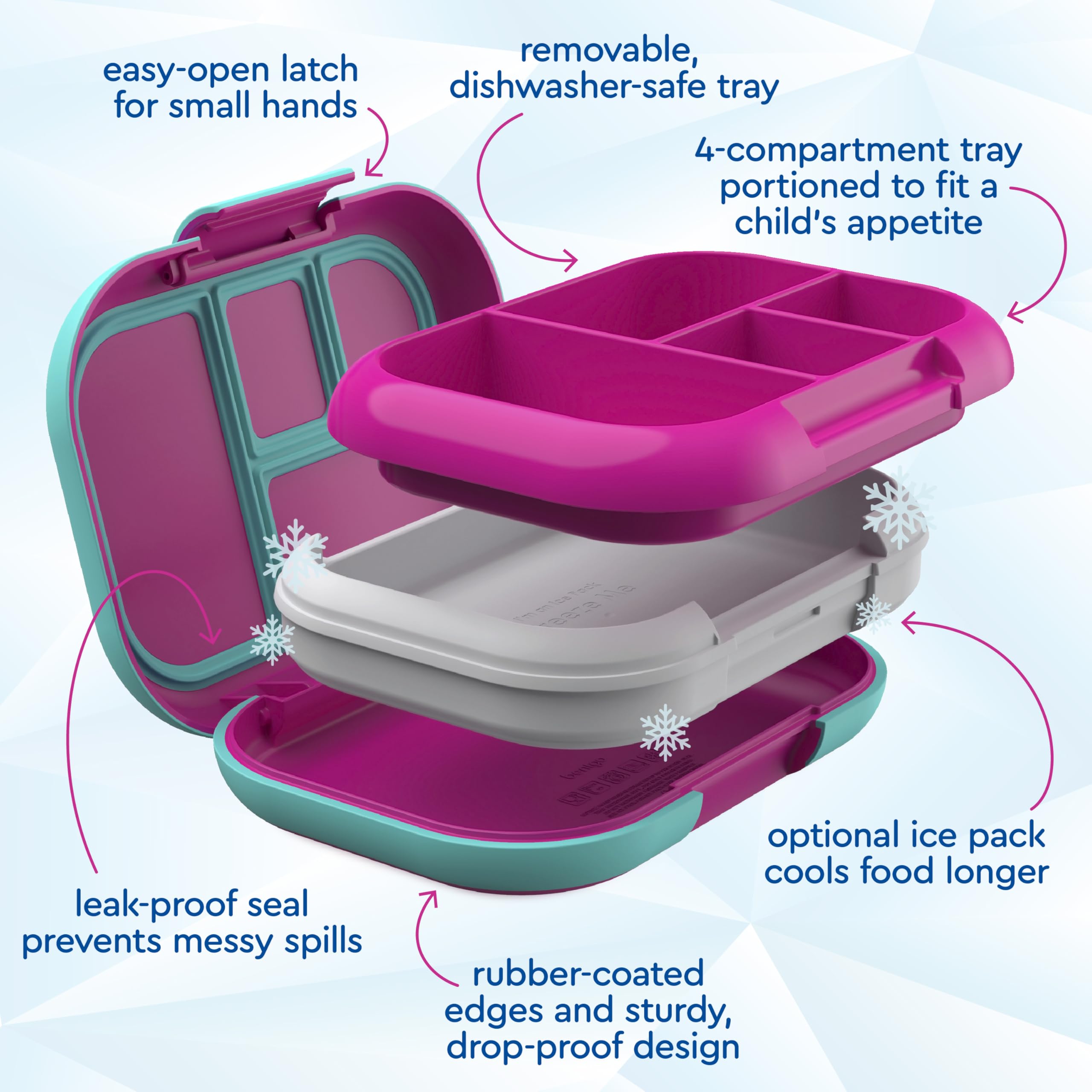 bentgo-chill-kids-fuchsia-teal-and-chill-max-pink-cloud-blush-lunch-box-set-leak image 4