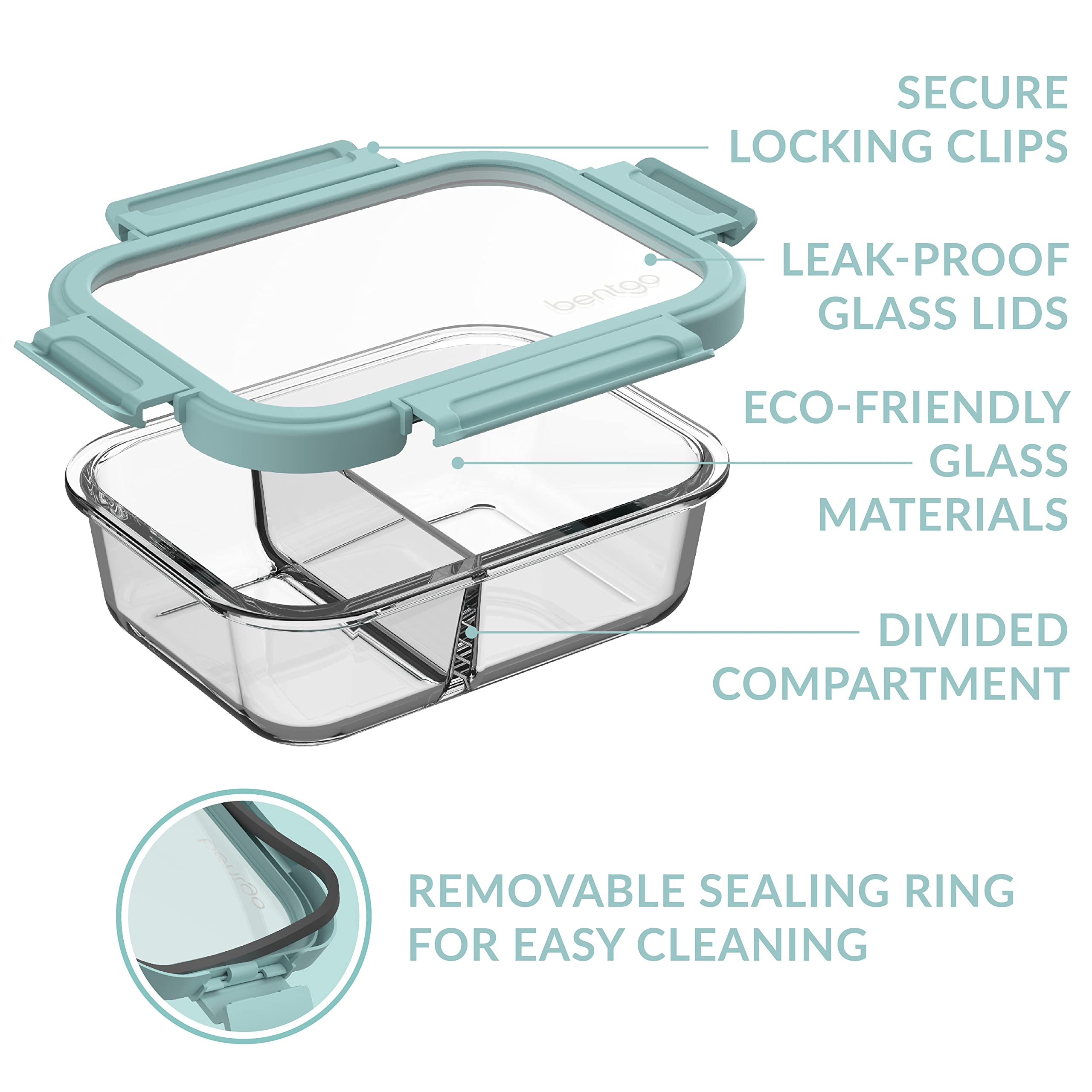 bentgo-glass-leak-proof-meal-prep-set-8-piece-1-2-compartment-glass-lunch-snack--2 image 6