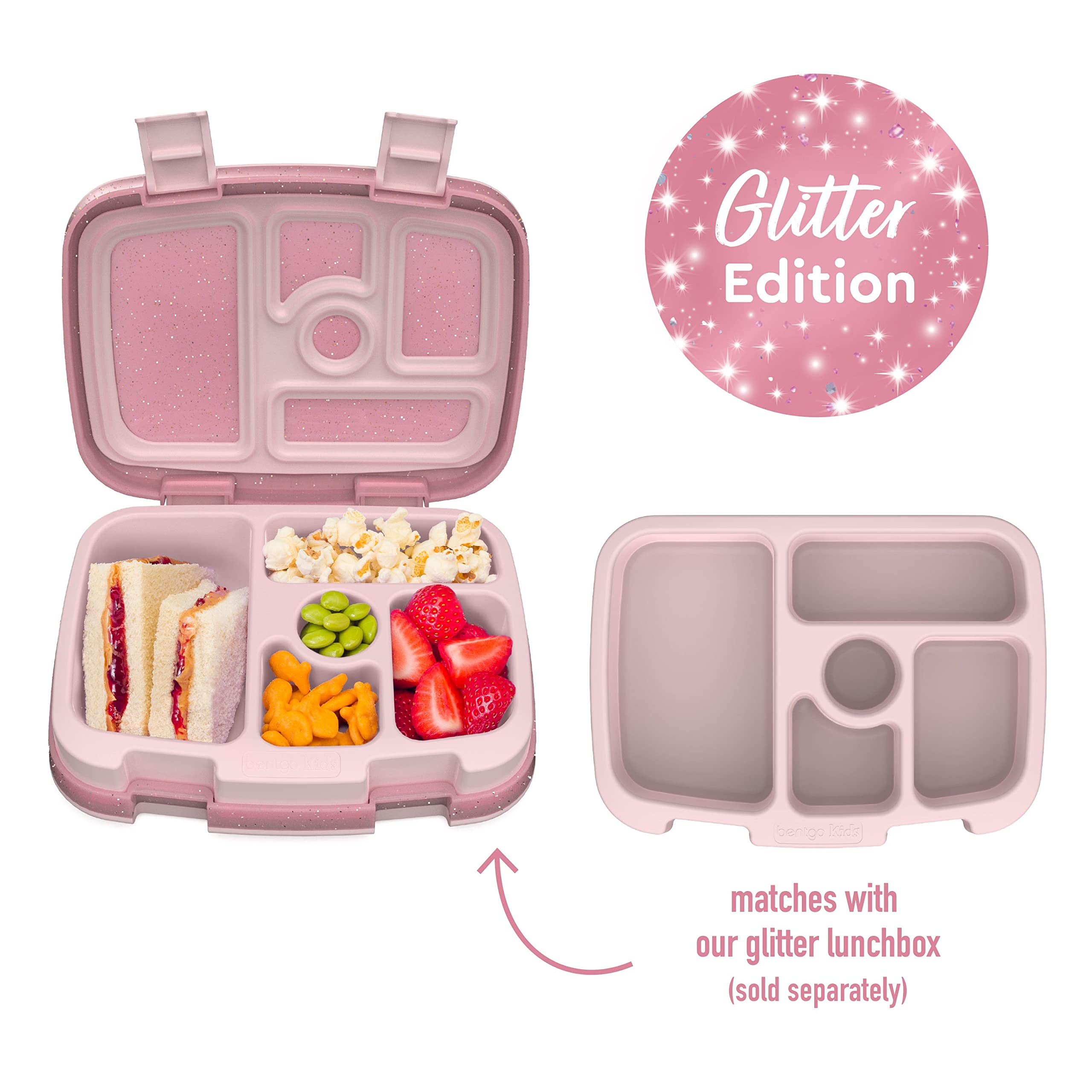bentgo-kids-tray-with-transparent-cover-reusable-bpa-free-5-compartment-replacem image 2