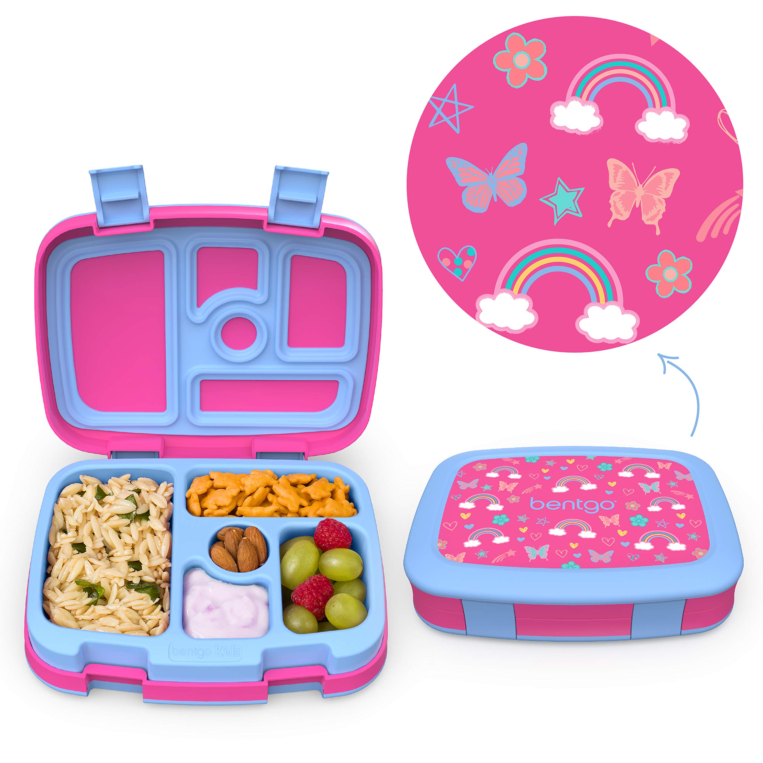 bentgo-kids-prints-insulated-lunch-bag-bento-lunch-box-set-leak-proof-5-compartm image 2
