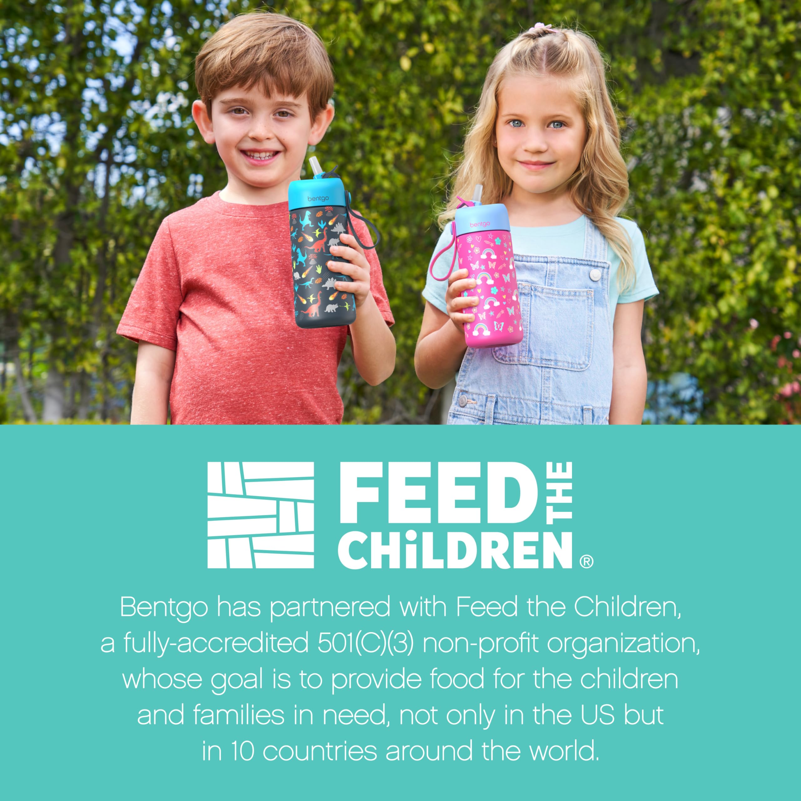 bentgo-kids-stainless-steel-insulated-water-bottle-14oz-leak-proof-flip-straw-cu image 8