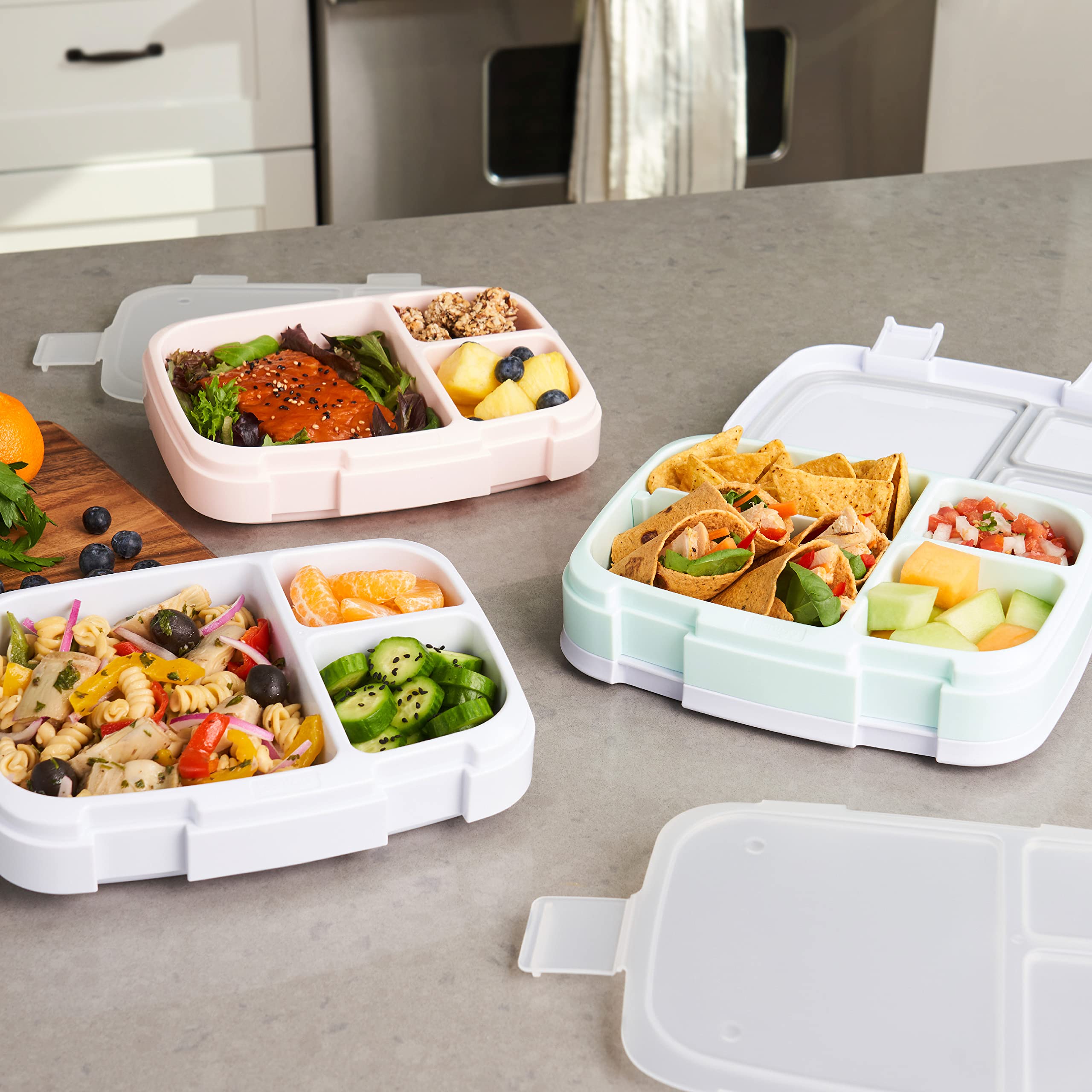 bentgo-fresh-3-pack-meal-prep-lunch-box-set-leak-proof-3-compartment-bpa-free-co image 2