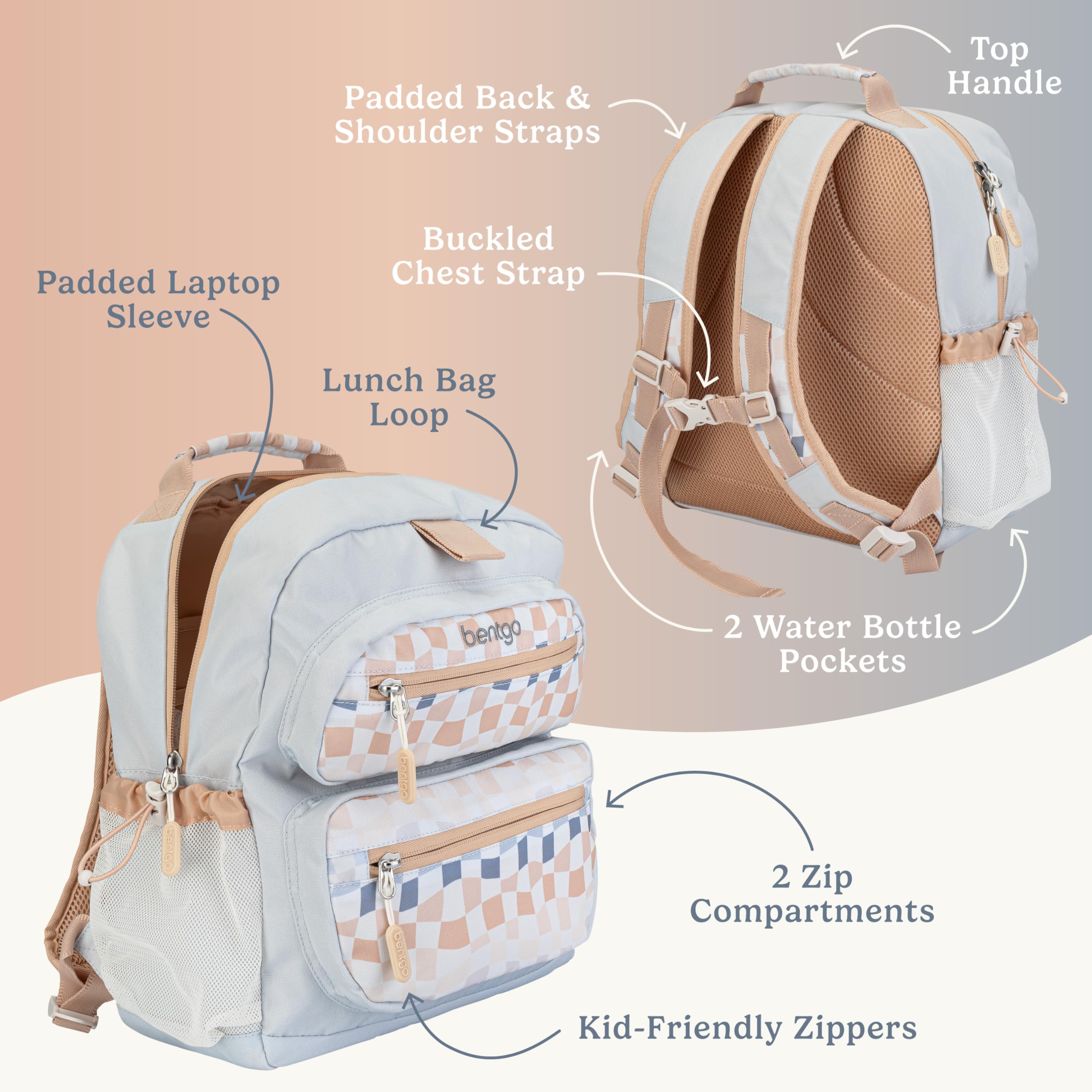 bentgo-kids-14-backpack-set-with-kids-prints-lunch-box-checker-gradient-water-re image 3