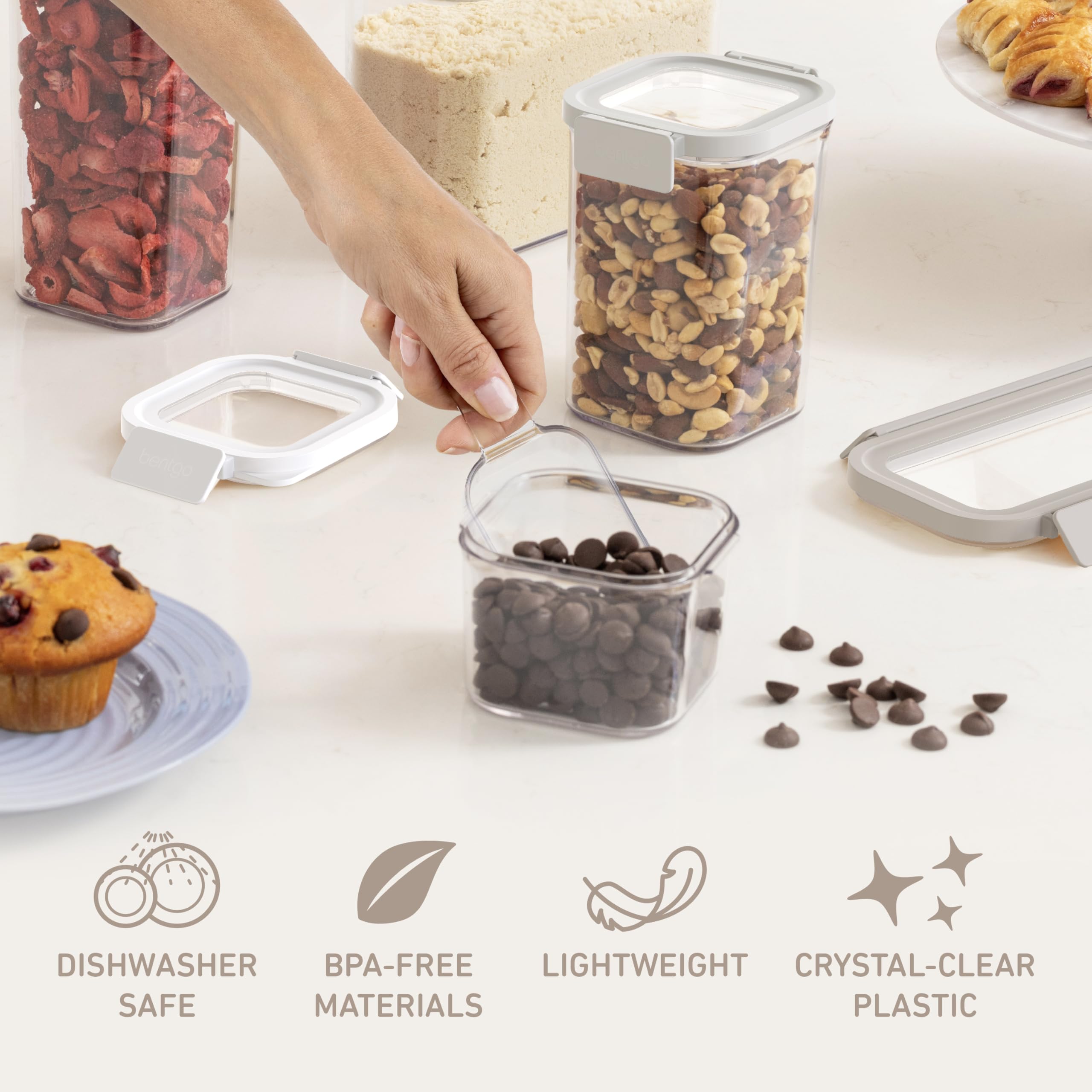 bentgo-pantry-3-piece-all-purpose-scoop-set-4-oz-1-2-cup-clear-bpa-free-scoops-f image 3