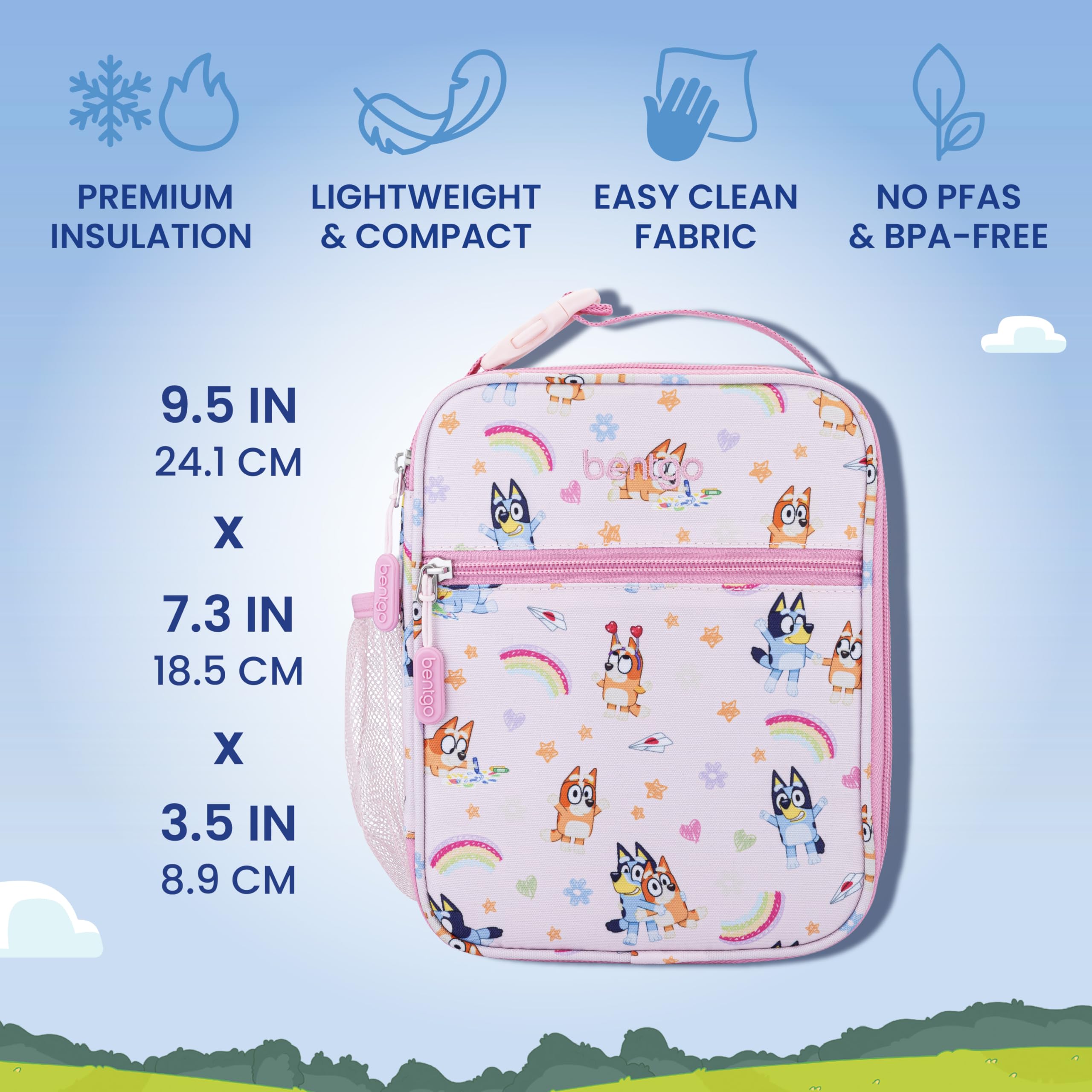 bentgo-bluey-3-piece-lunchtime-trio-set-leak-proof-5-compartment-kids-bento-lunc image 7