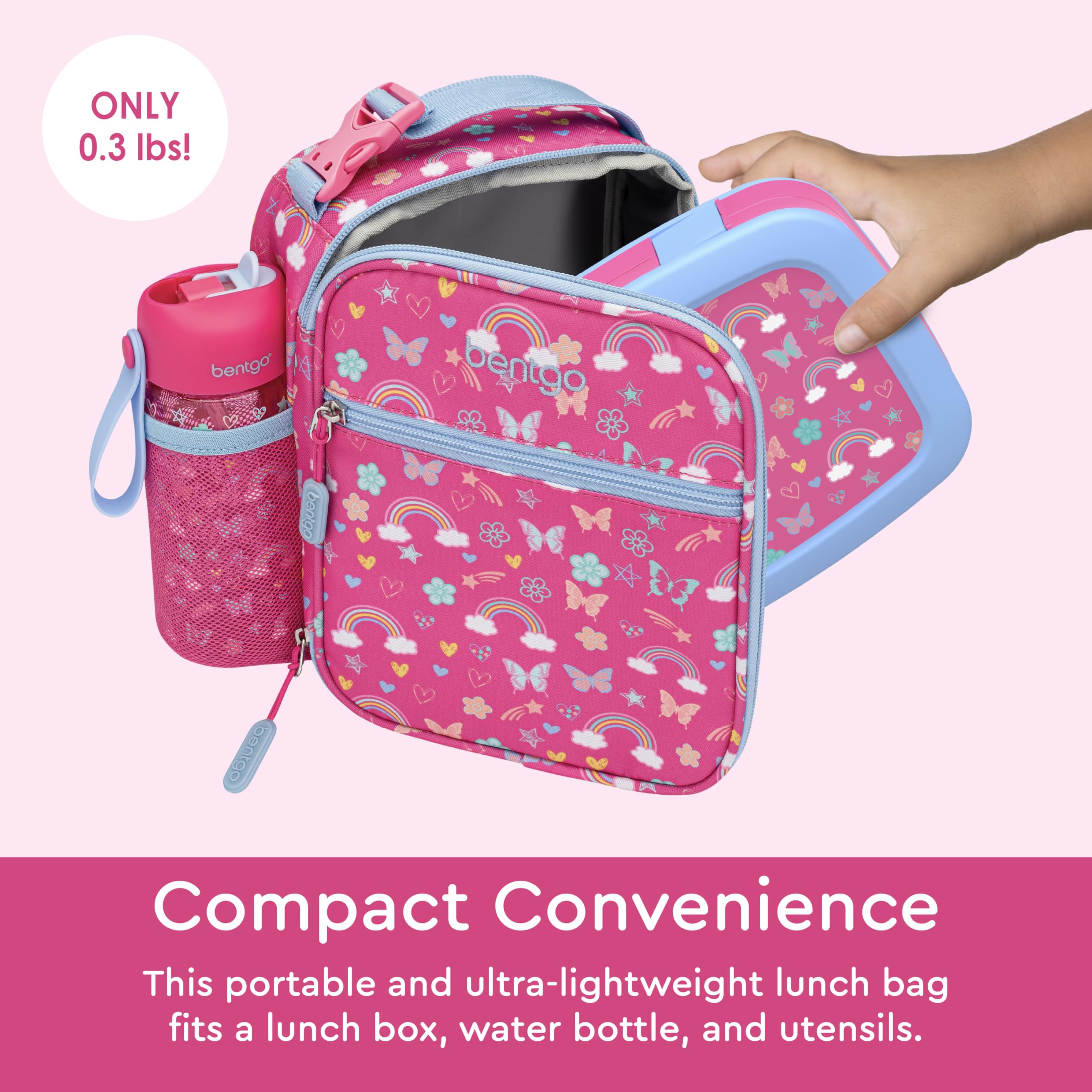 bentgo-prints-insulated-lunch-tote-set-with-kids-stainless-steel-water-bottle-ra image 3