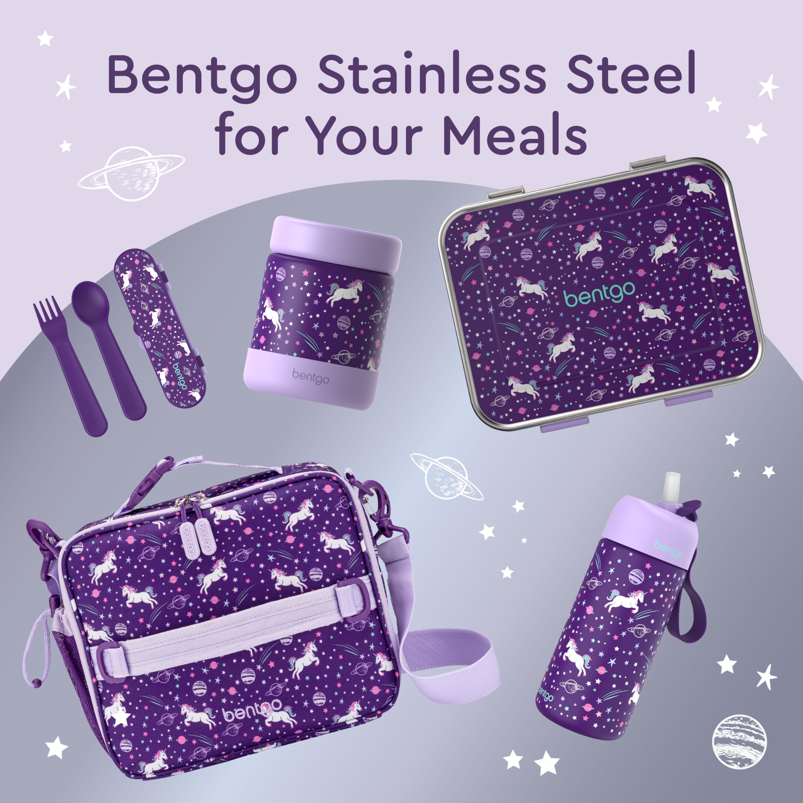 bentgo-kids-stainless-steel-insulated-water-bottle-14oz-leak-proof-flip-straw-cu image 6