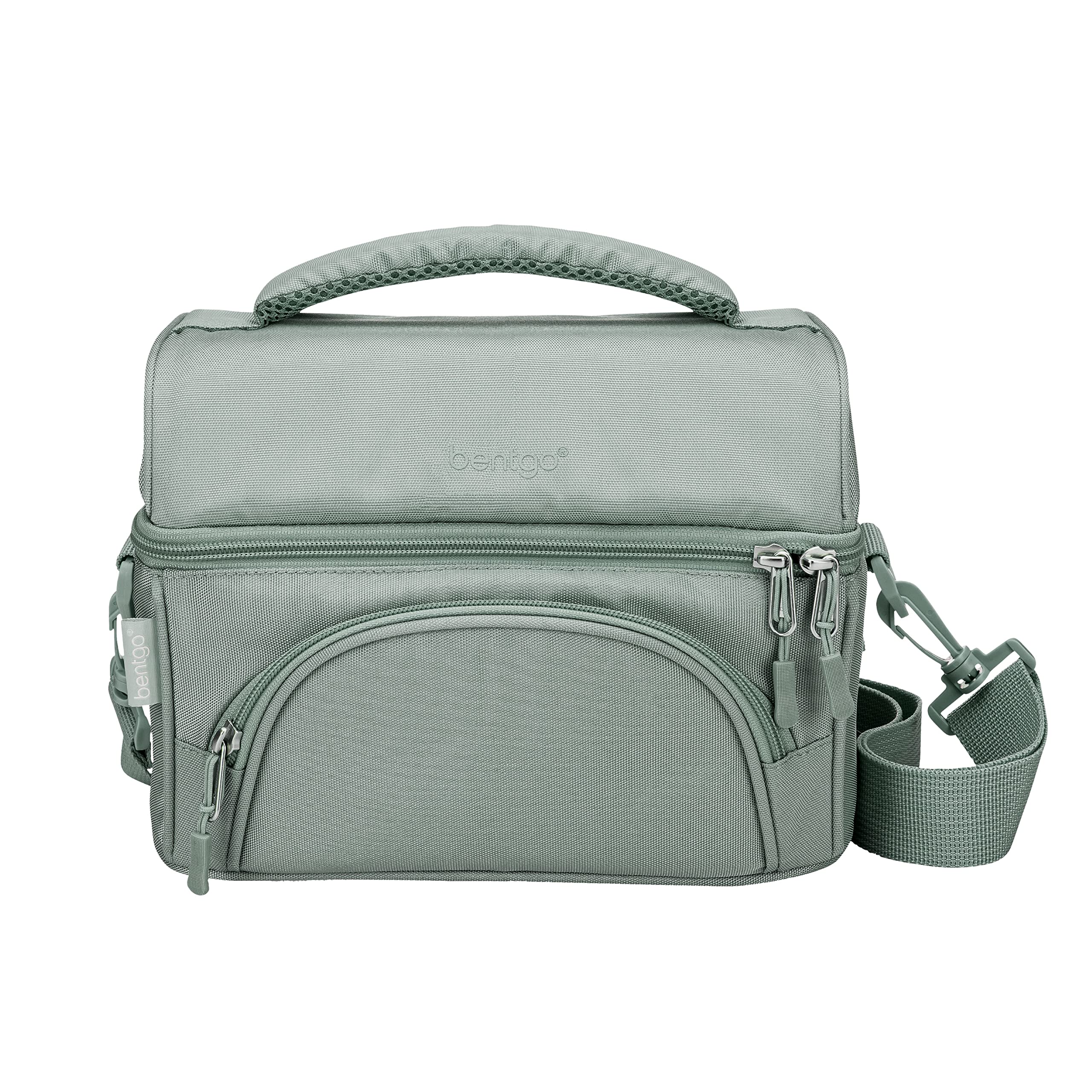 bentgo-deluxe-insulated-lunch-bag-with-zippered-outer-pocket-internal-mesh-pocke image 1