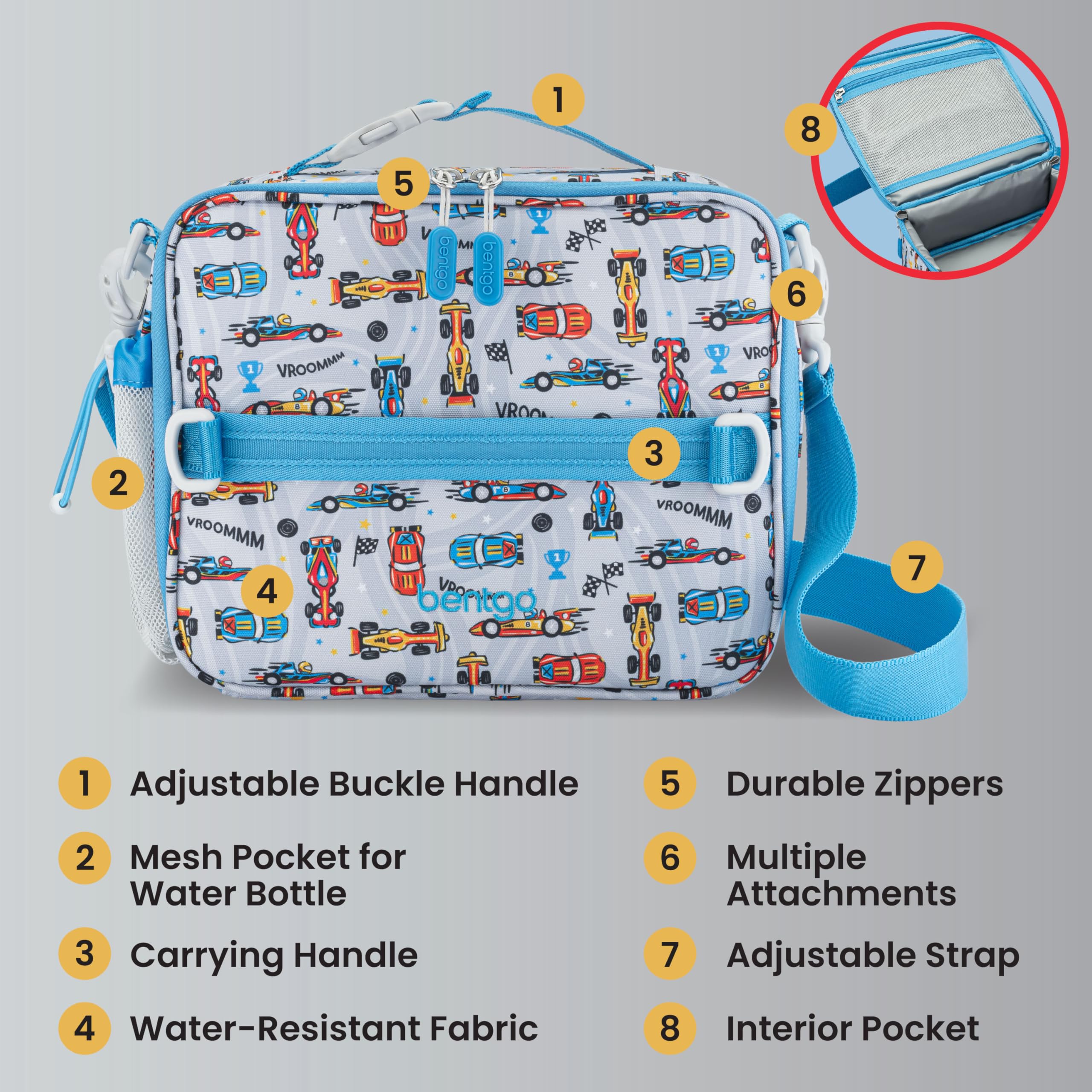bentgo-kids-prints-double-insulated-lunch-bag-reusable-water-resistant-adjustabl image 6