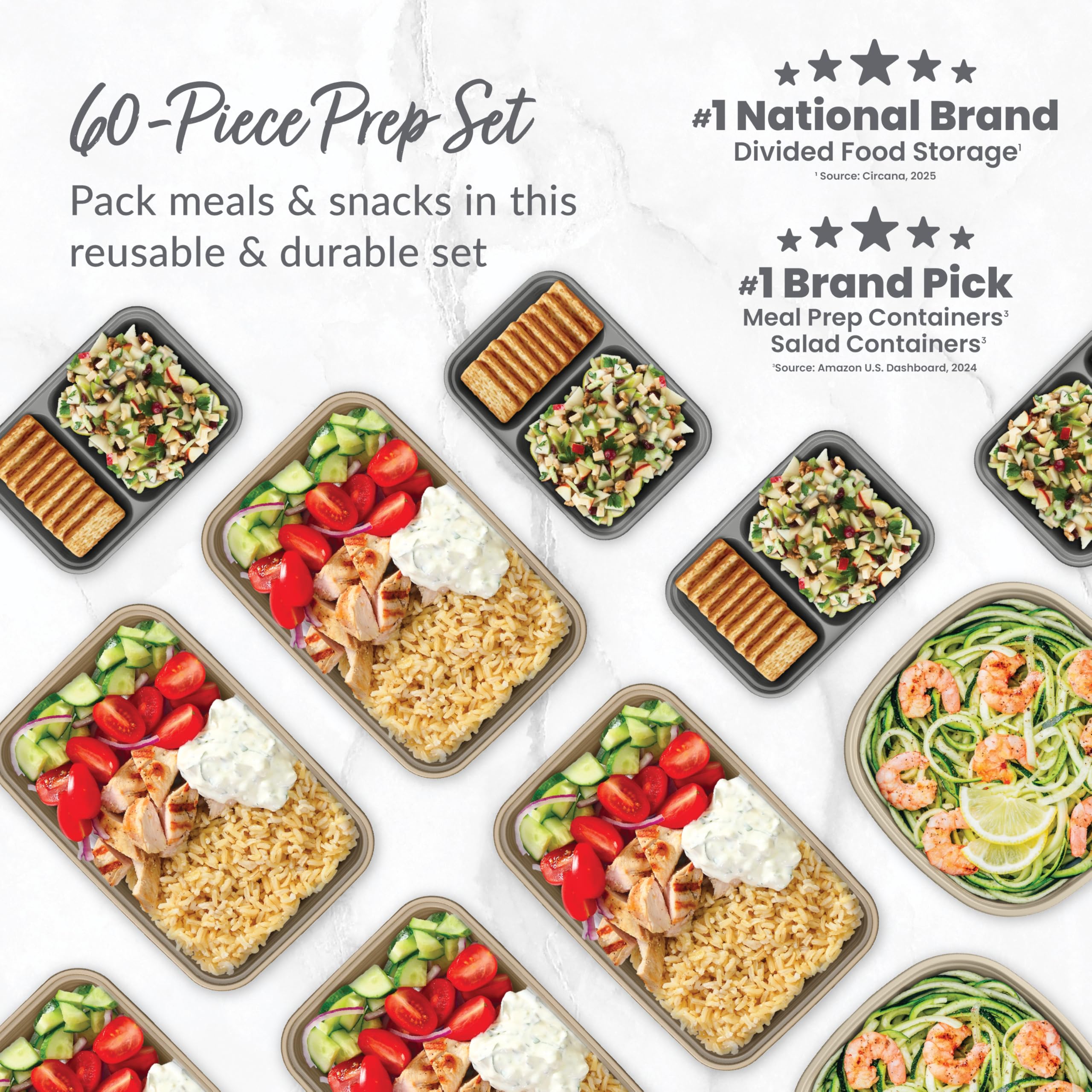 bentgo-prep-60-piece-meal-prep-kit-reusable-pfas-bpa-free-1-compartment-trays-pr image 2