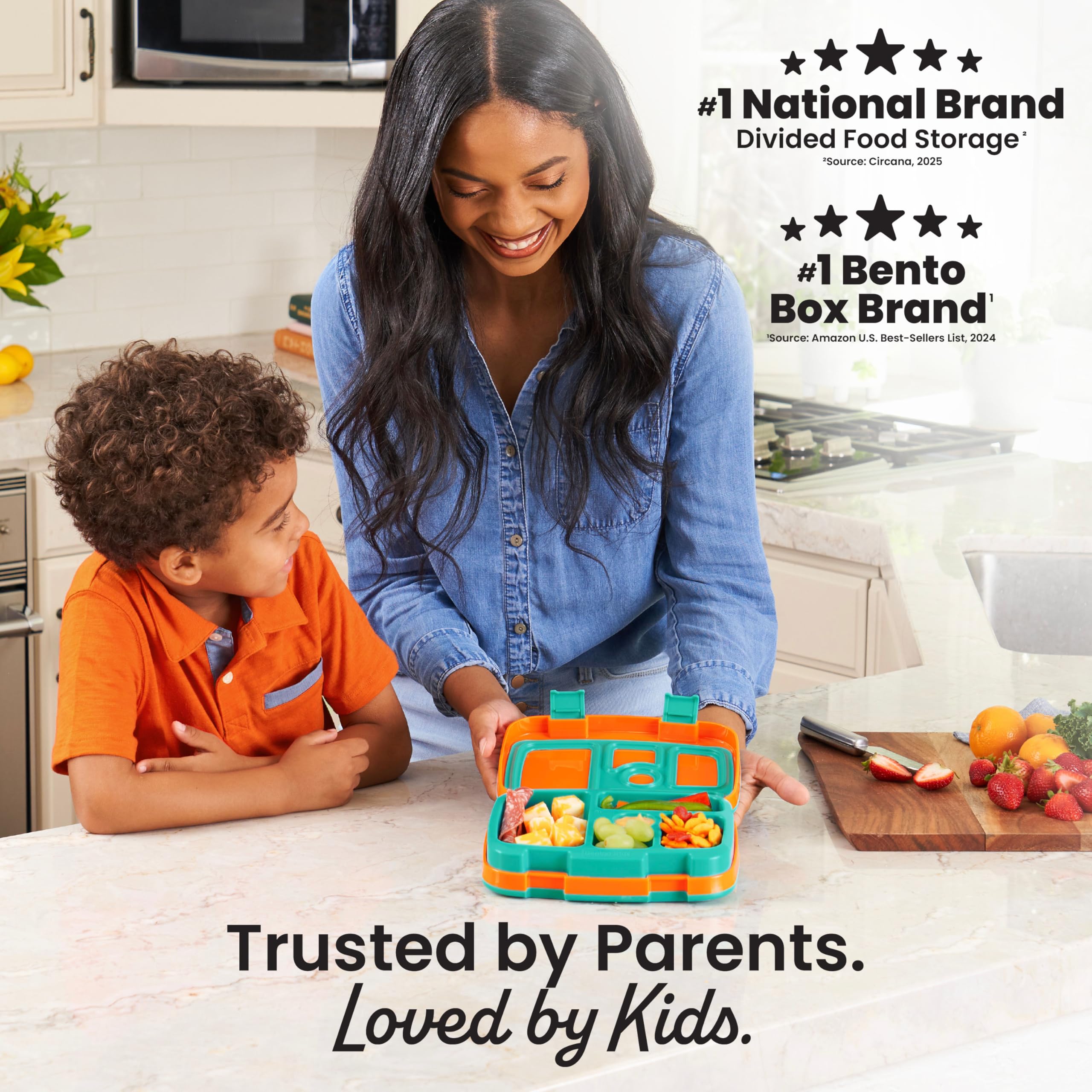 bentgo-kids-5-compartment-leak-proof-bento-lunch-box-for-ages-3-7-drop-proof-dis image 2