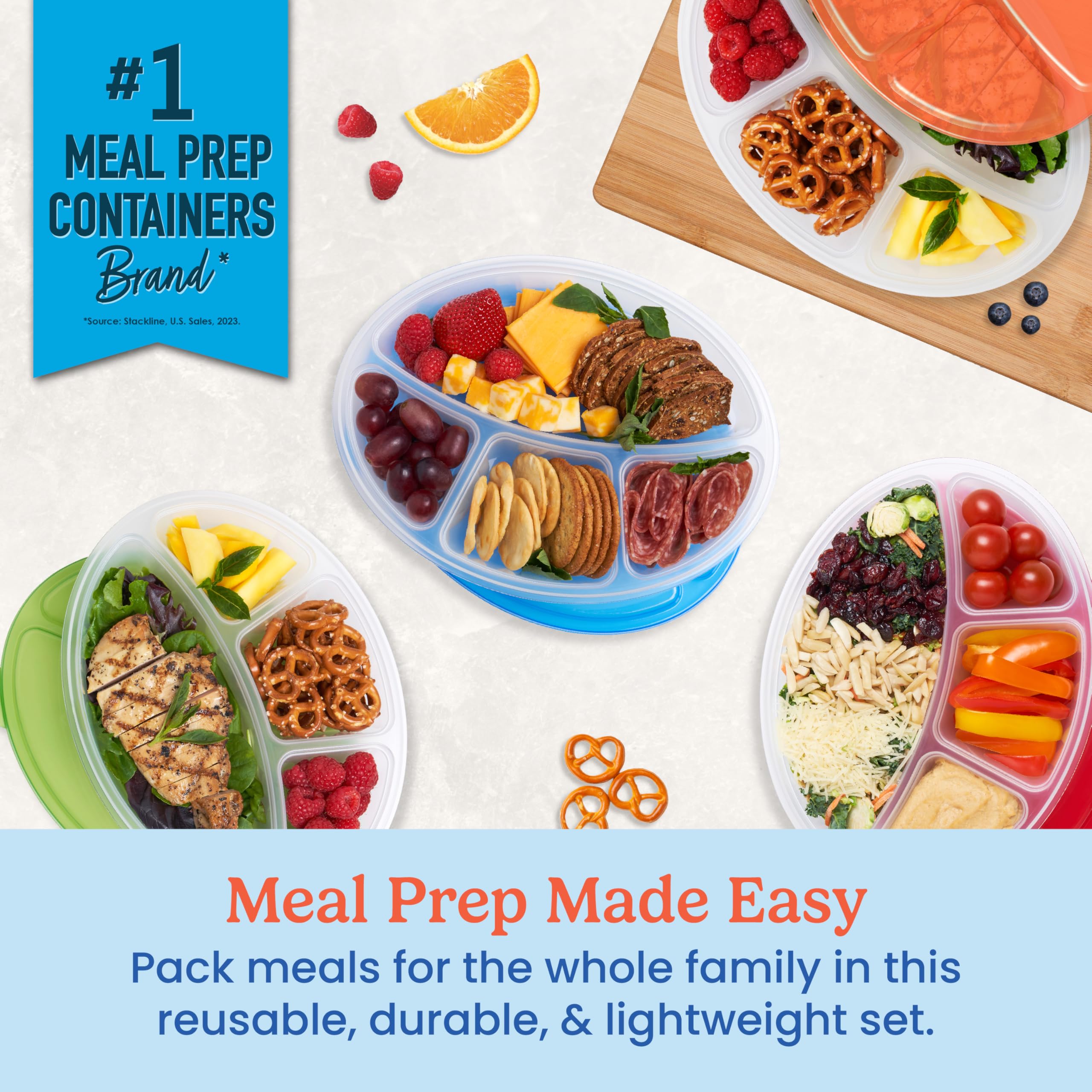 bentgo-easyboxes-4-compartment-oval-containers-patented-8-piece-meal-prep-set-4- image 2