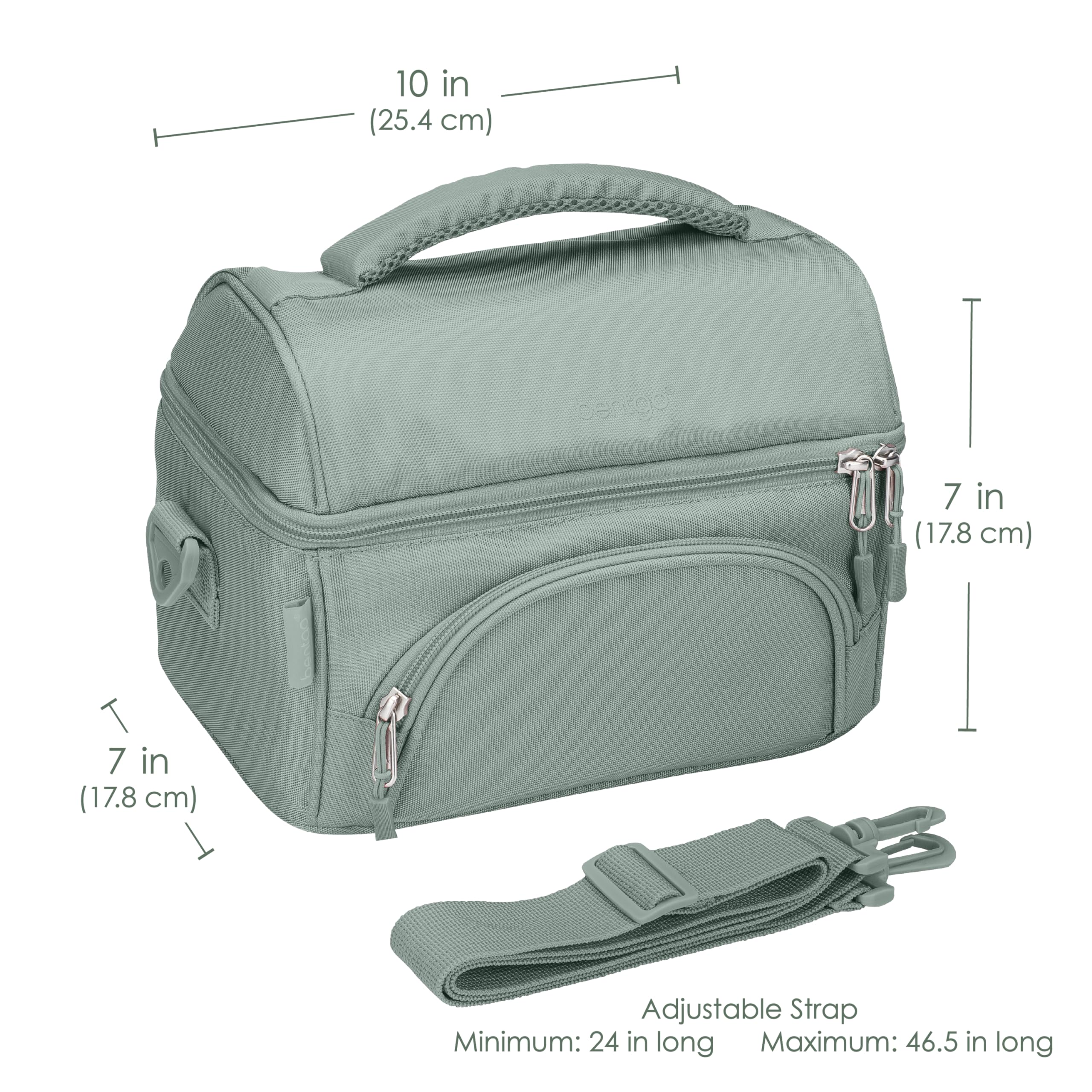 bentgo-deluxe-insulated-lunch-bag-with-zippered-outer-pocket-internal-mesh-pocke image 6
