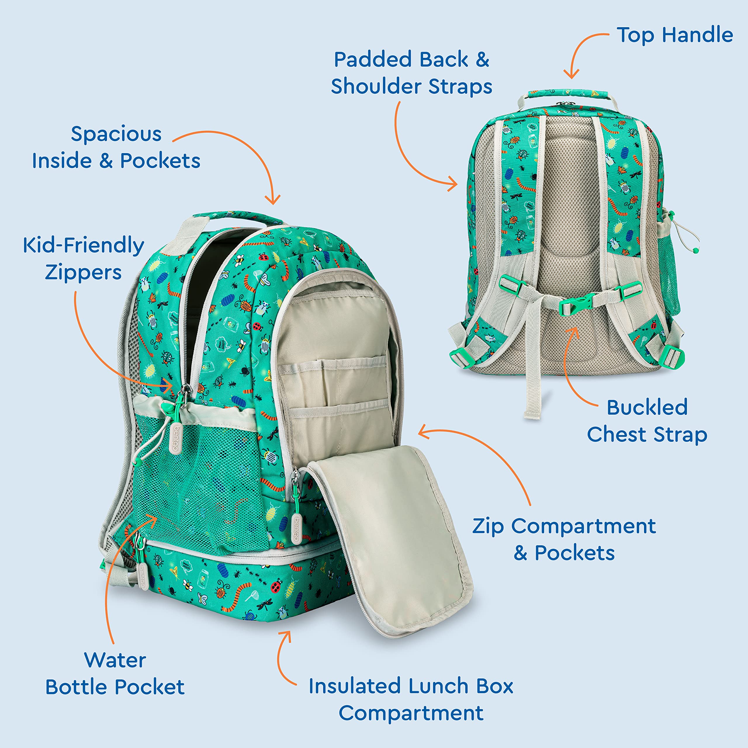bentgo-2-in-1-backpack-insulated-lunch-bag-set-with-kids-prints-leak-proof-lunch image 4