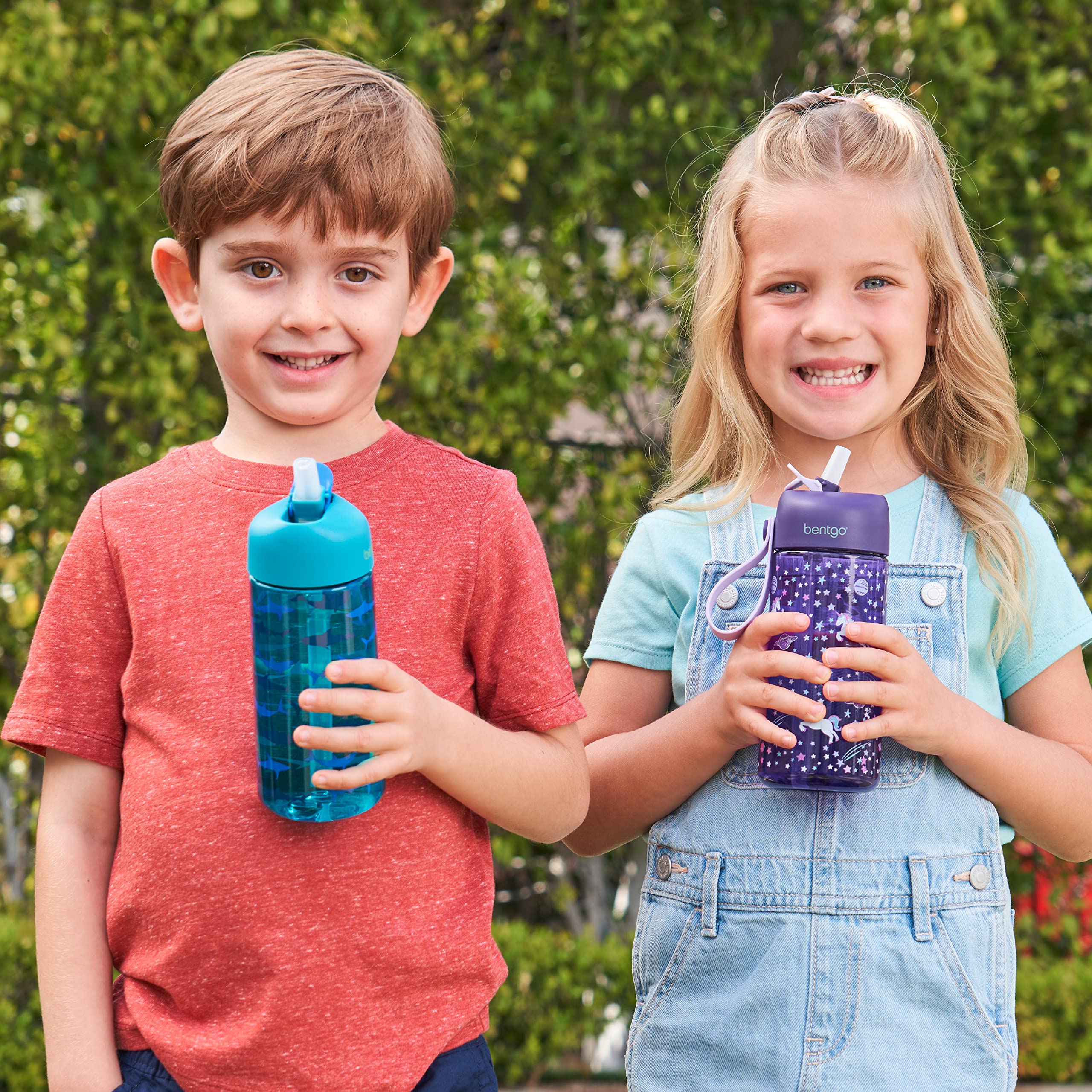 bentgo-kids-lunch-bag-set-with-water-bottle-unicorn-insulated-water-resistant-ki image 2