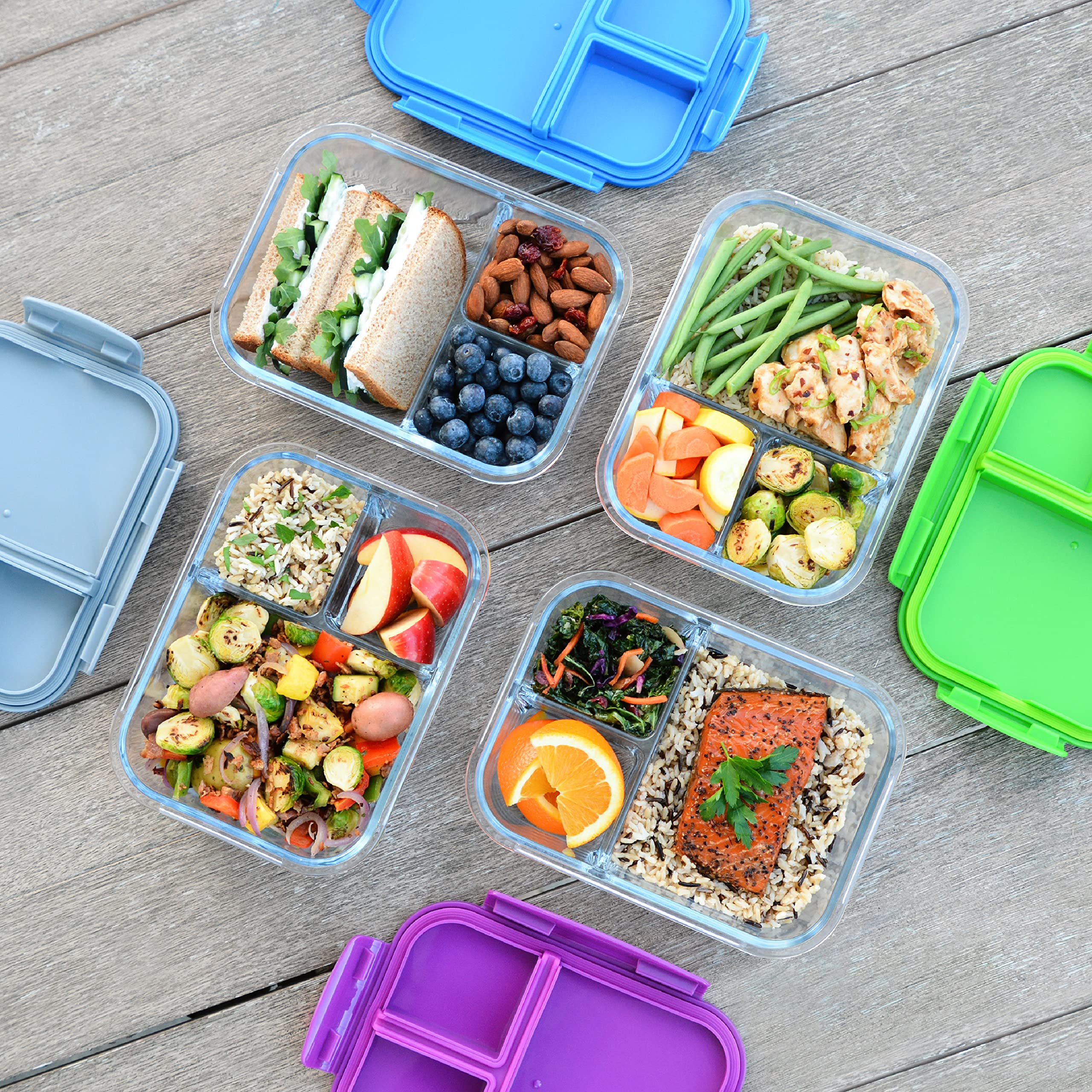 bentgo-glass-lunch-box-leak-proof-bento-style-3-compartment-food-container-5-cup image 3
