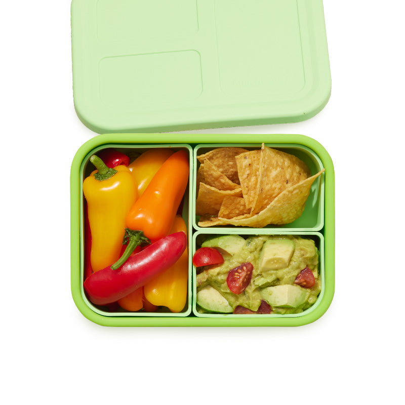 lunchbots-medium-build-a-bento-platinum-silicone-bento-box-with-3-interchangeabl image 6