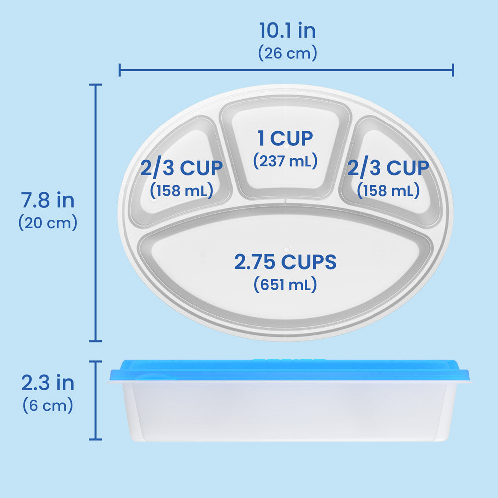 bentgo-easyboxes-4-compartment-oval-containers-8-piece-set-microwave-freezer-dis image 8