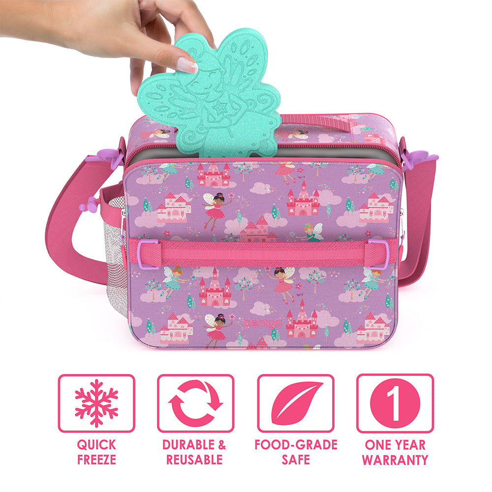 bentgo-buddies-reusable-ice-packs-glitter-4-pack-slim-kid-friendly-lunch-box-coo image 3