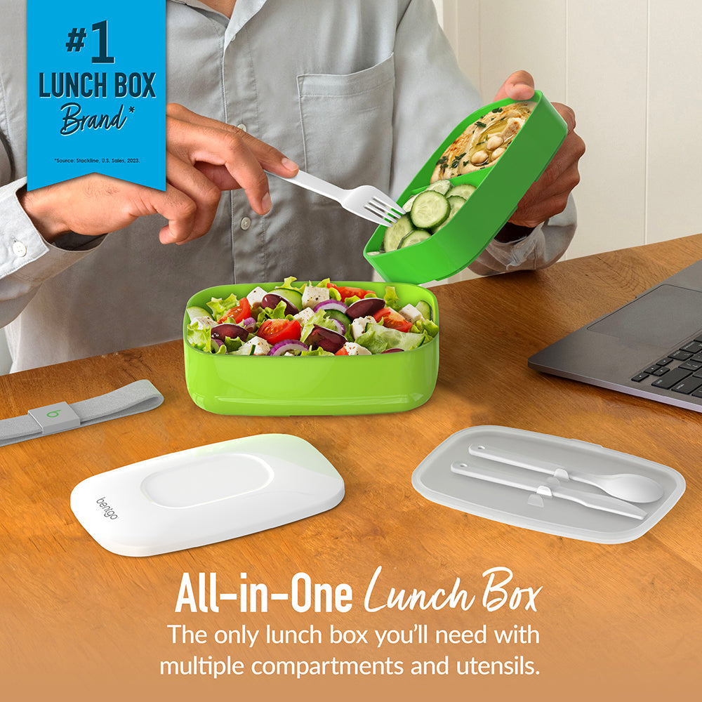 bentgo-classic-adult-bento-lunch-box-stackable-3-compartment-container-with-buil image 2