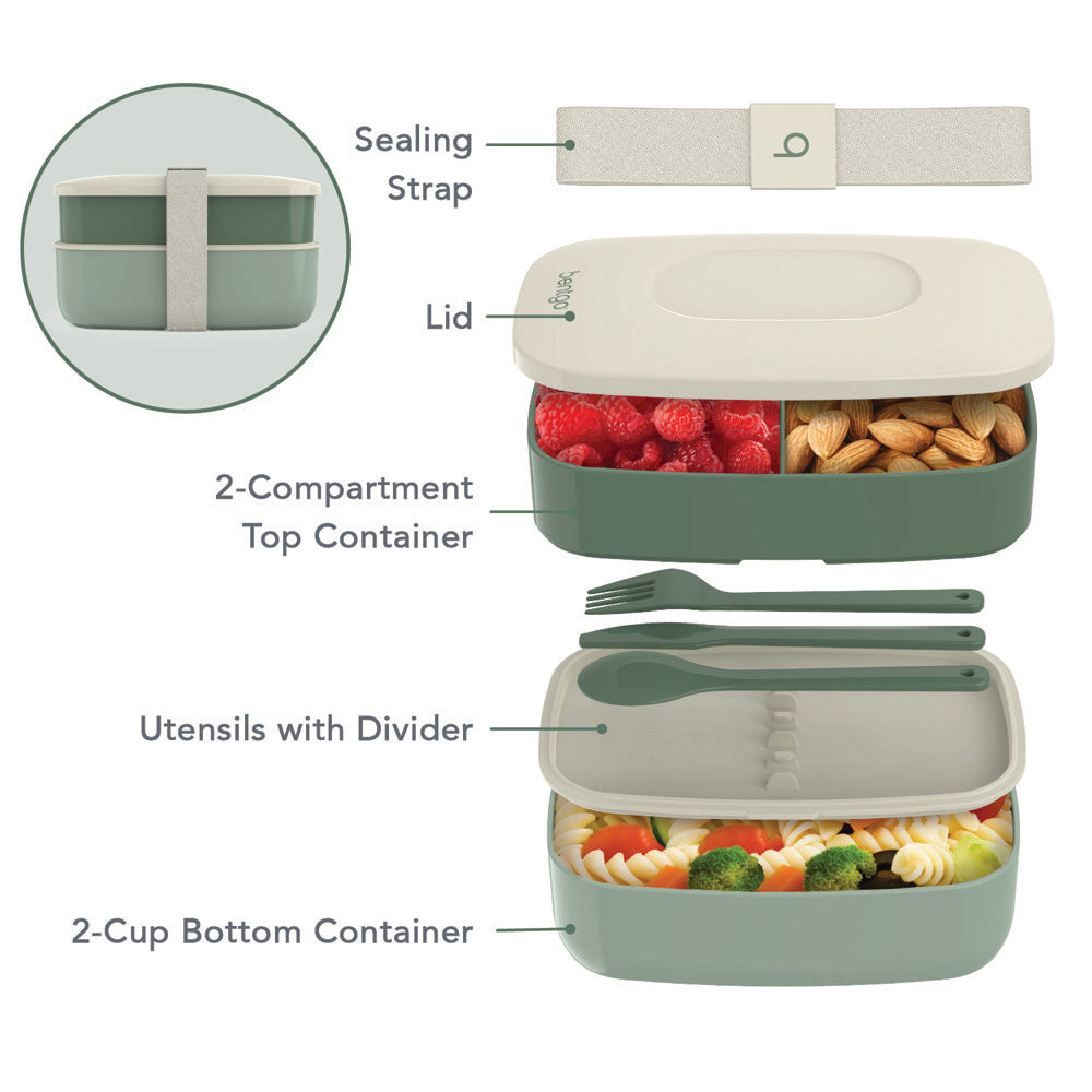 bentgo-deluxe-4-piece-lunch-set-insulated-lunch-bag-stackable-3-compartment-box- image 3