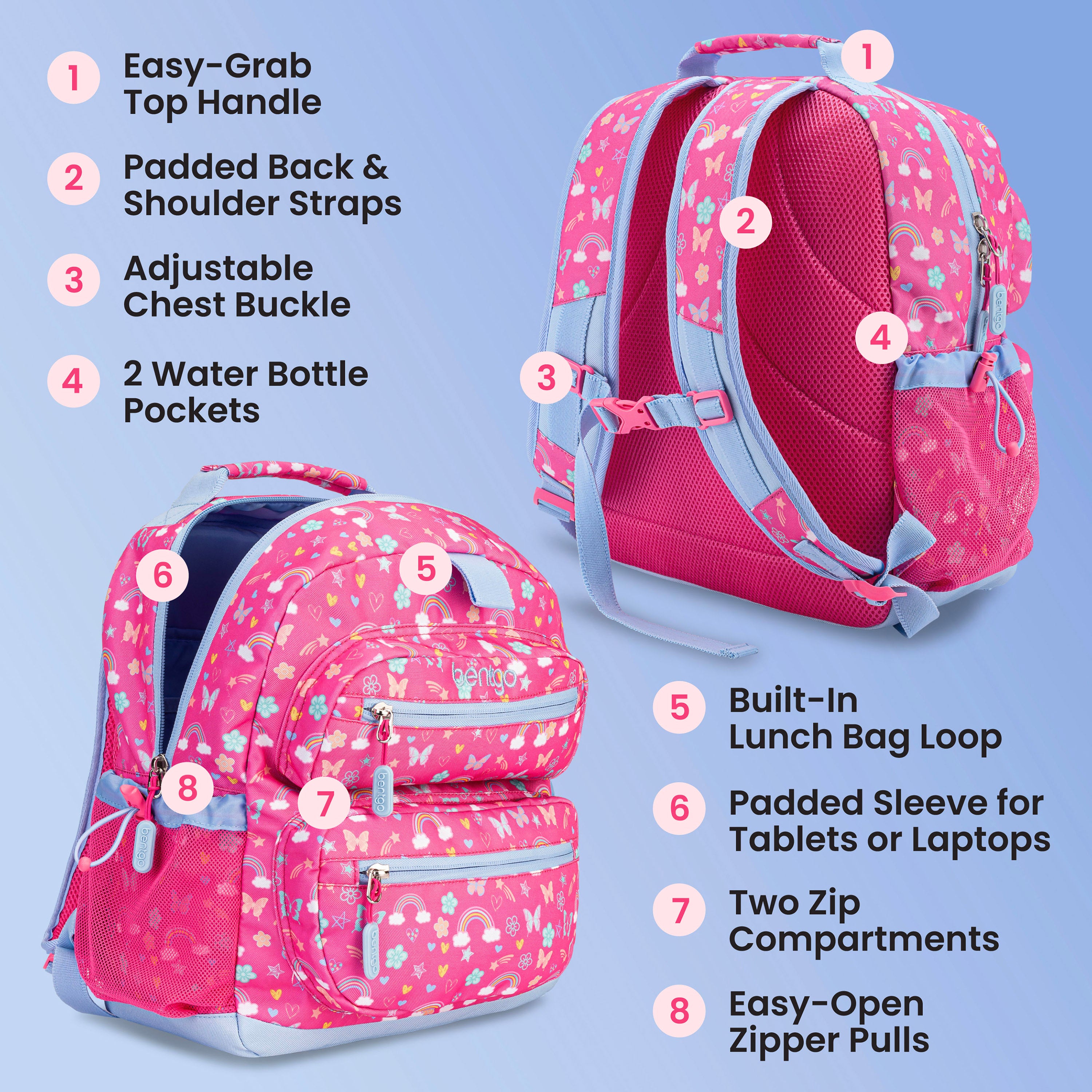 bentgo-kids-prints-backpack-water-resistant-school-backpack-in-fun-kid-friendly- image 5