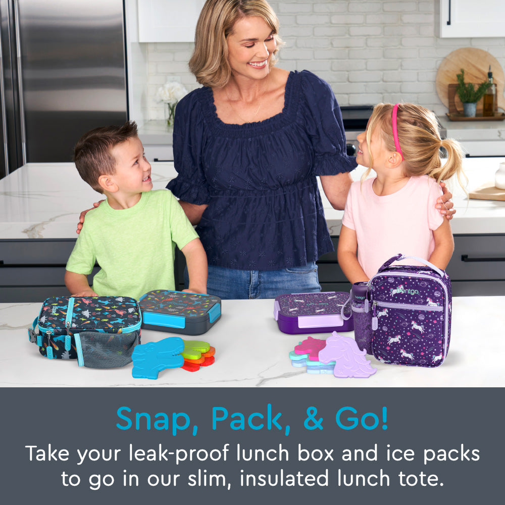 bentgo-kids-snap-go-lunch-box-insulated-lunch-tote-ice-packs-bundle-4-compartmen image 2