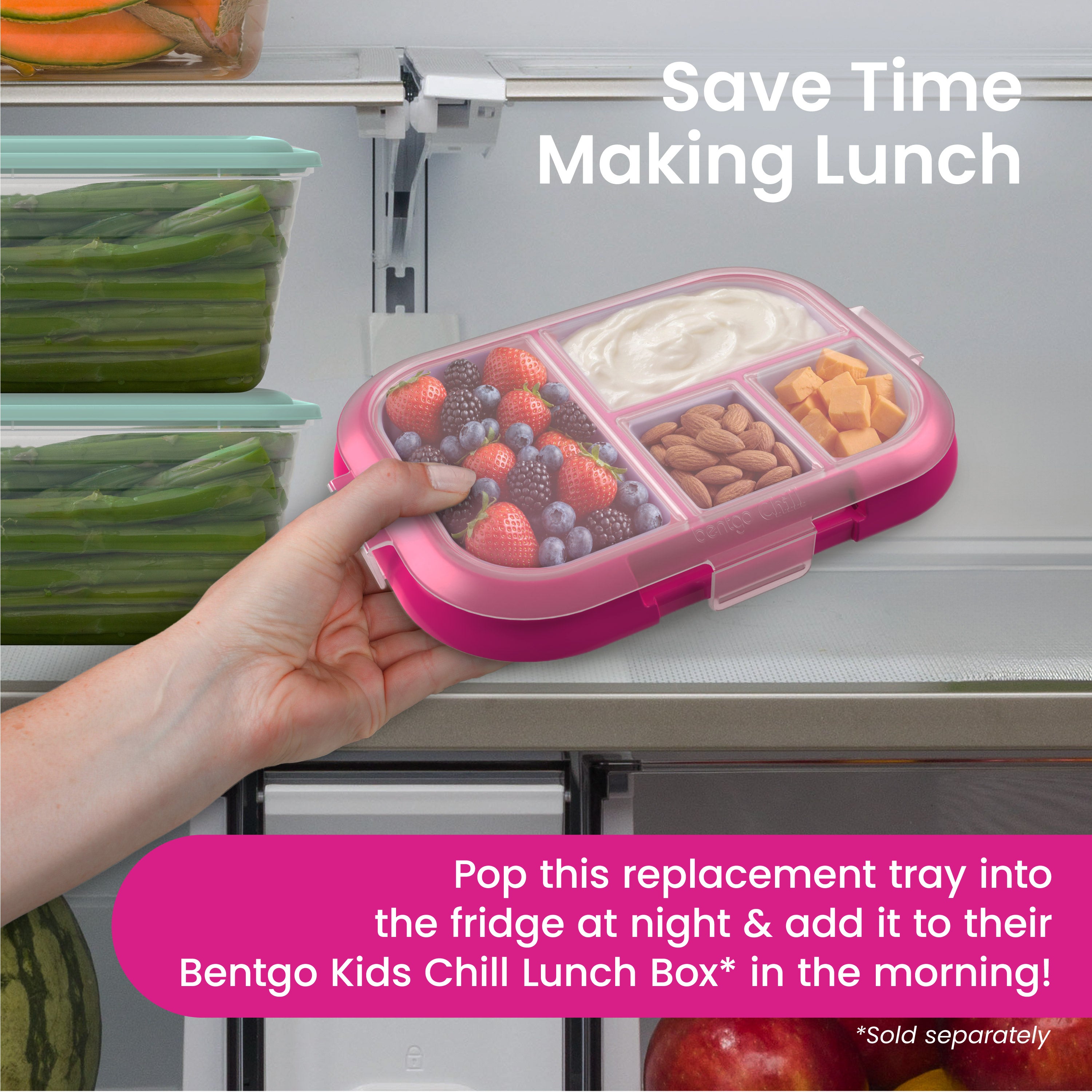 bentgo-chill-kids-replacement-tray-with-transparent-cover-fridge-freezer-safe-fo image 6