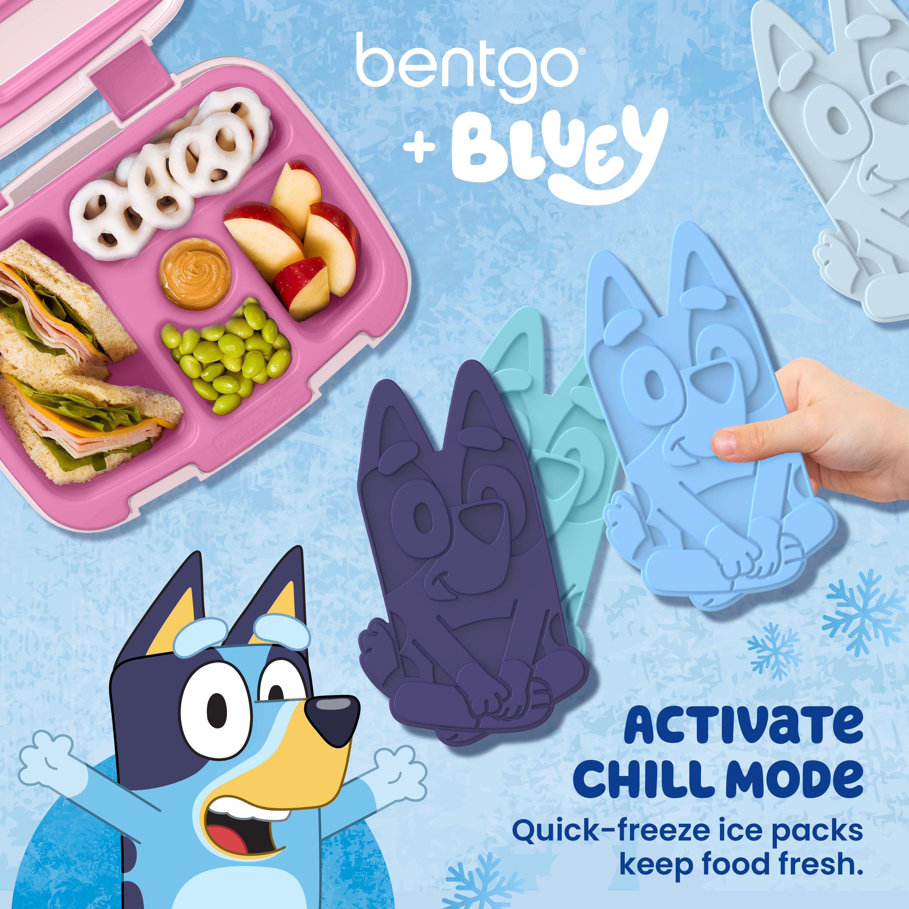 bentgo-bluey-reusable-ice-packs-4-pack-extra-thin-freezer-packs-for-kids-lunch-b image 2