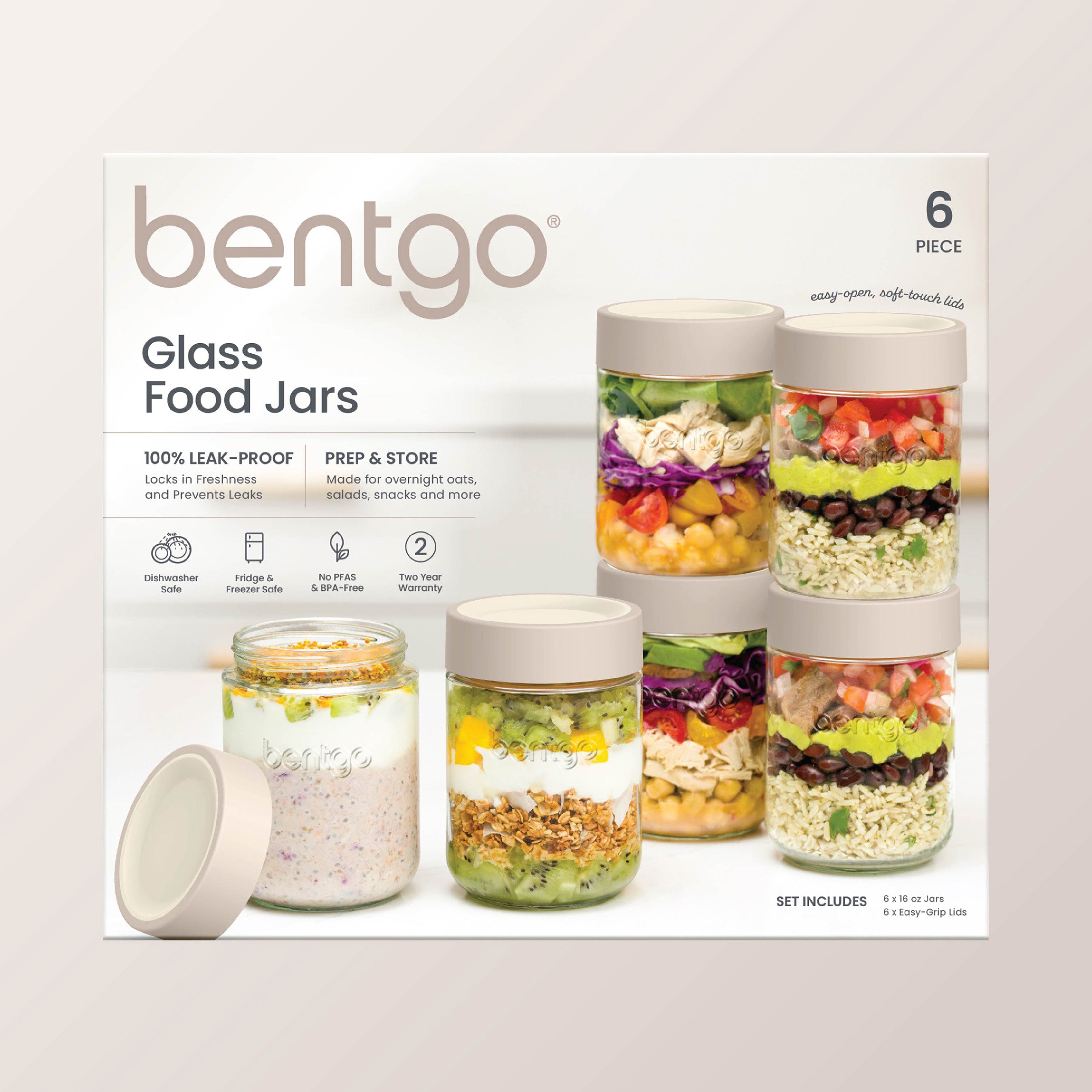 bentgo-leak-proof-glass-food-jars-12-piece-set-six-16-fl-oz-jars-with-twist-lids image 6