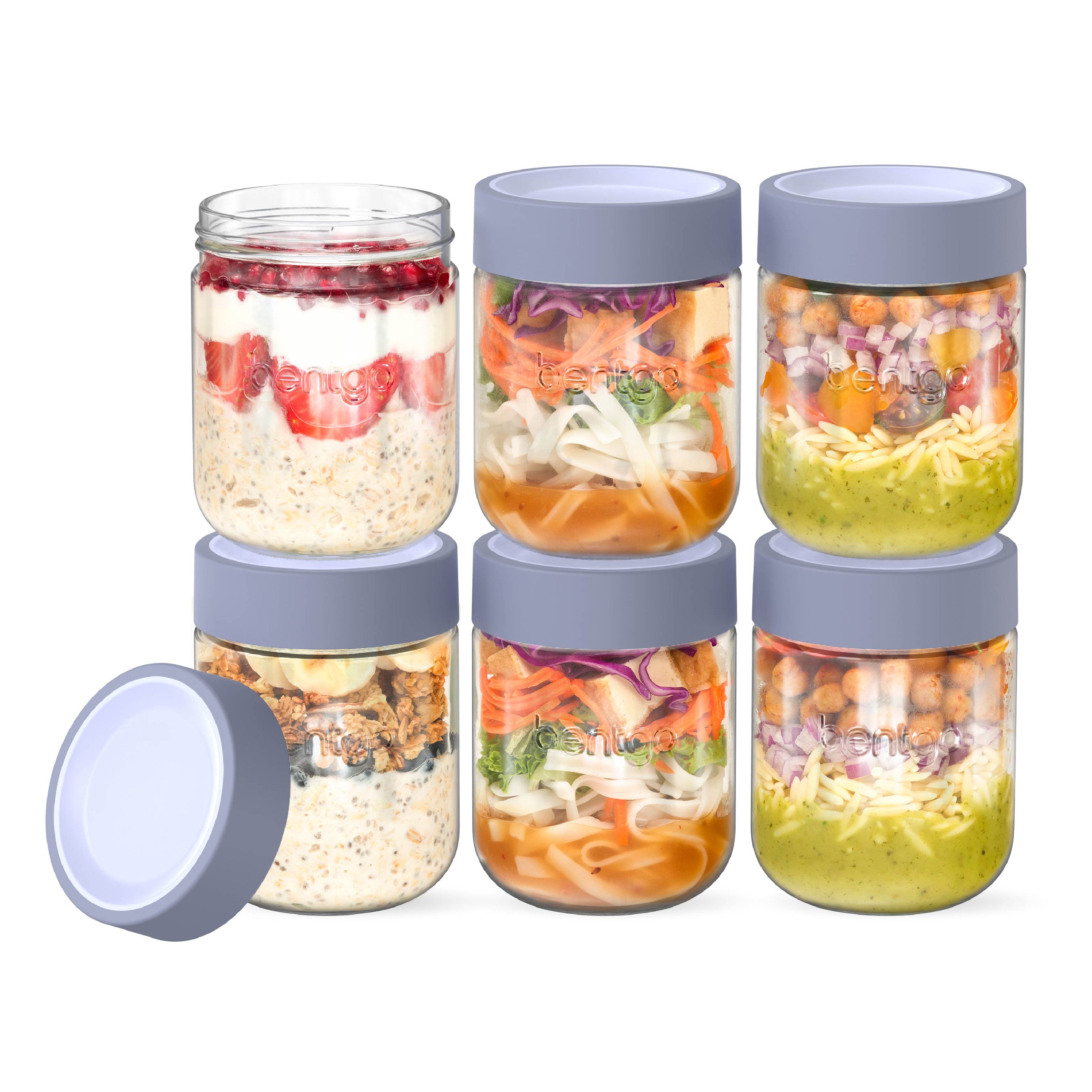 bentgo-leak-proof-glass-food-jars-12-piece-set-six-16-fl-oz-jars-with-twist-lids image 7
