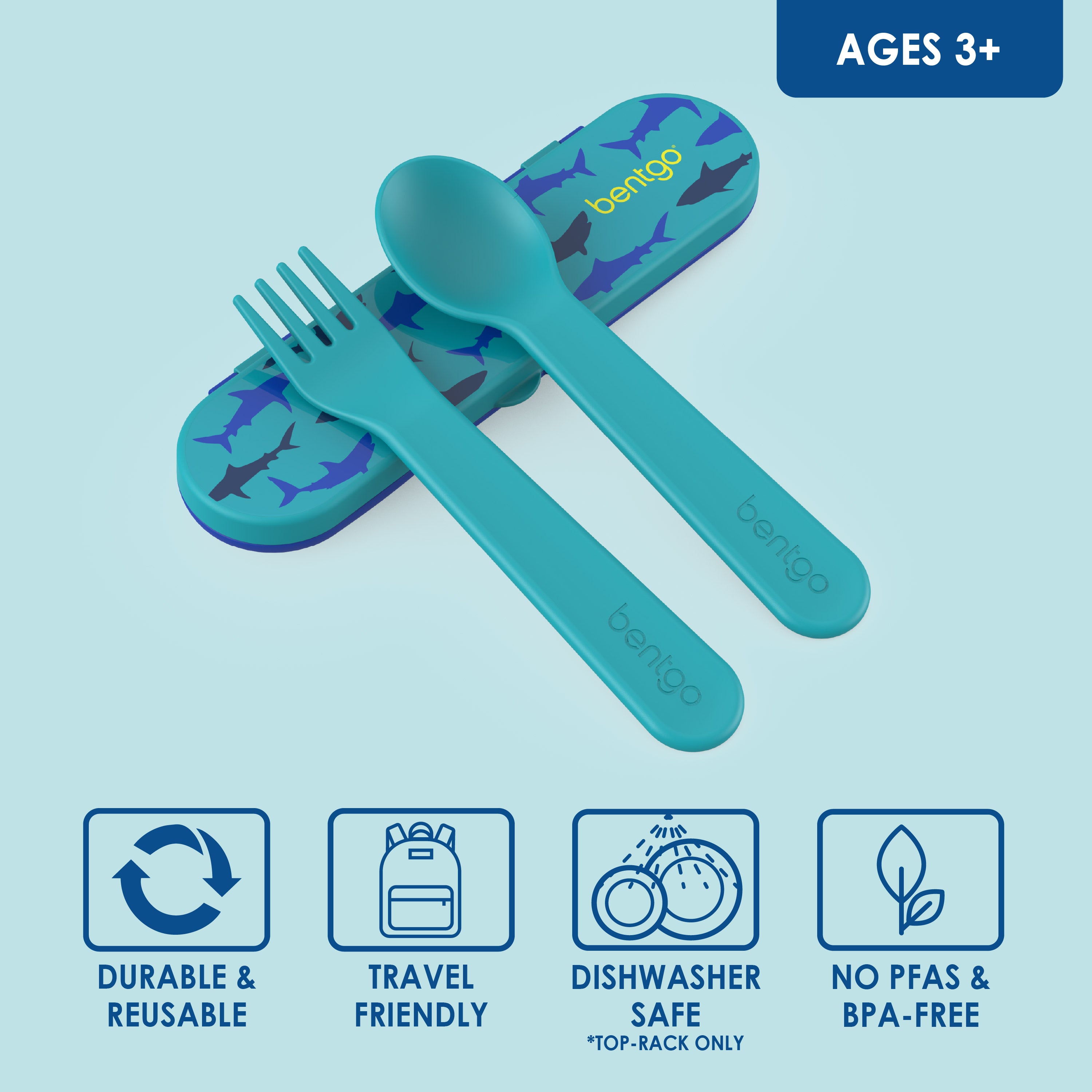 bentgo-kids-utensil-set-reusable-fork-spoon-with-slim-storage-case-for-lunch-box image 3