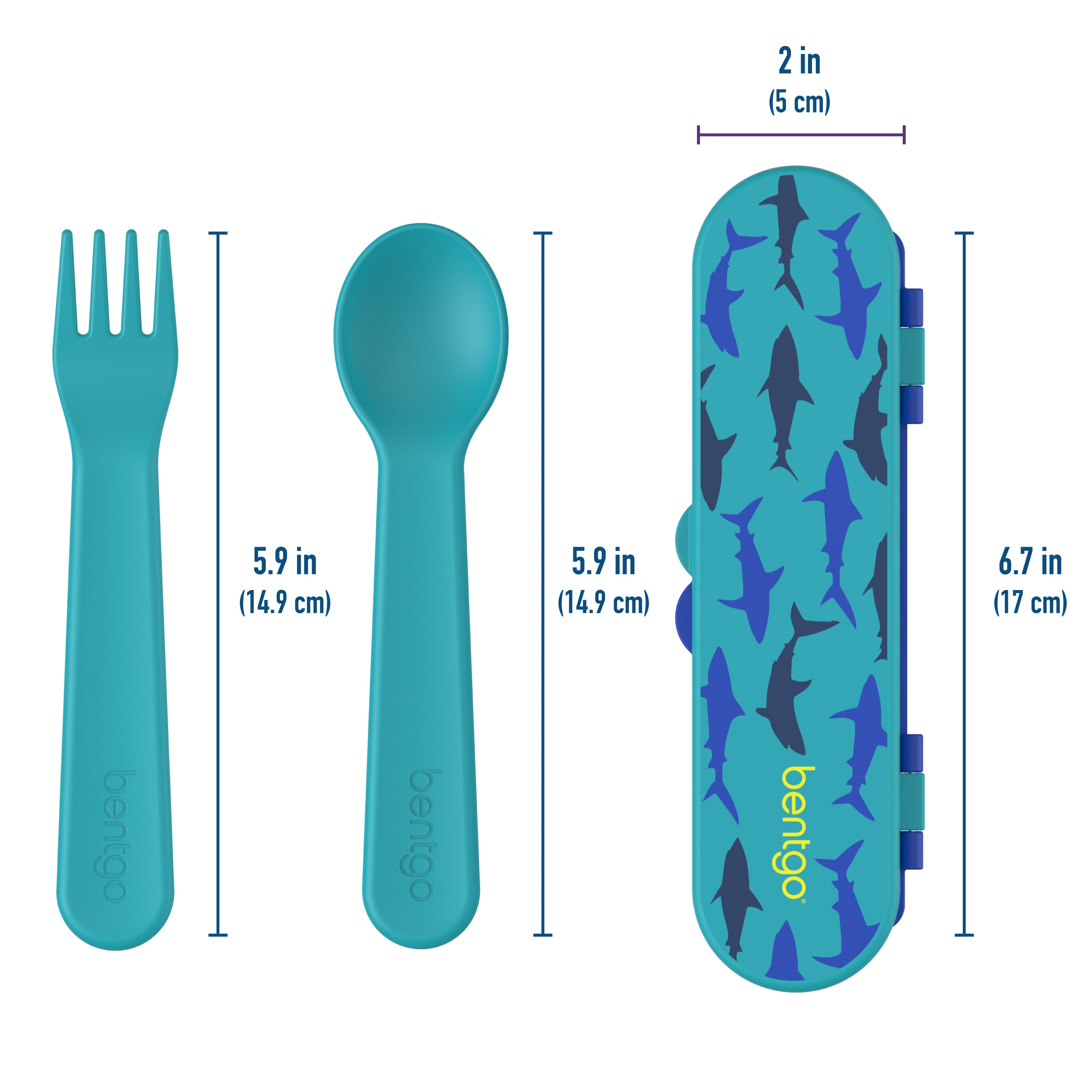 bentgo-kids-utensil-set-reusable-fork-spoon-with-slim-storage-case-for-lunch-box image 5