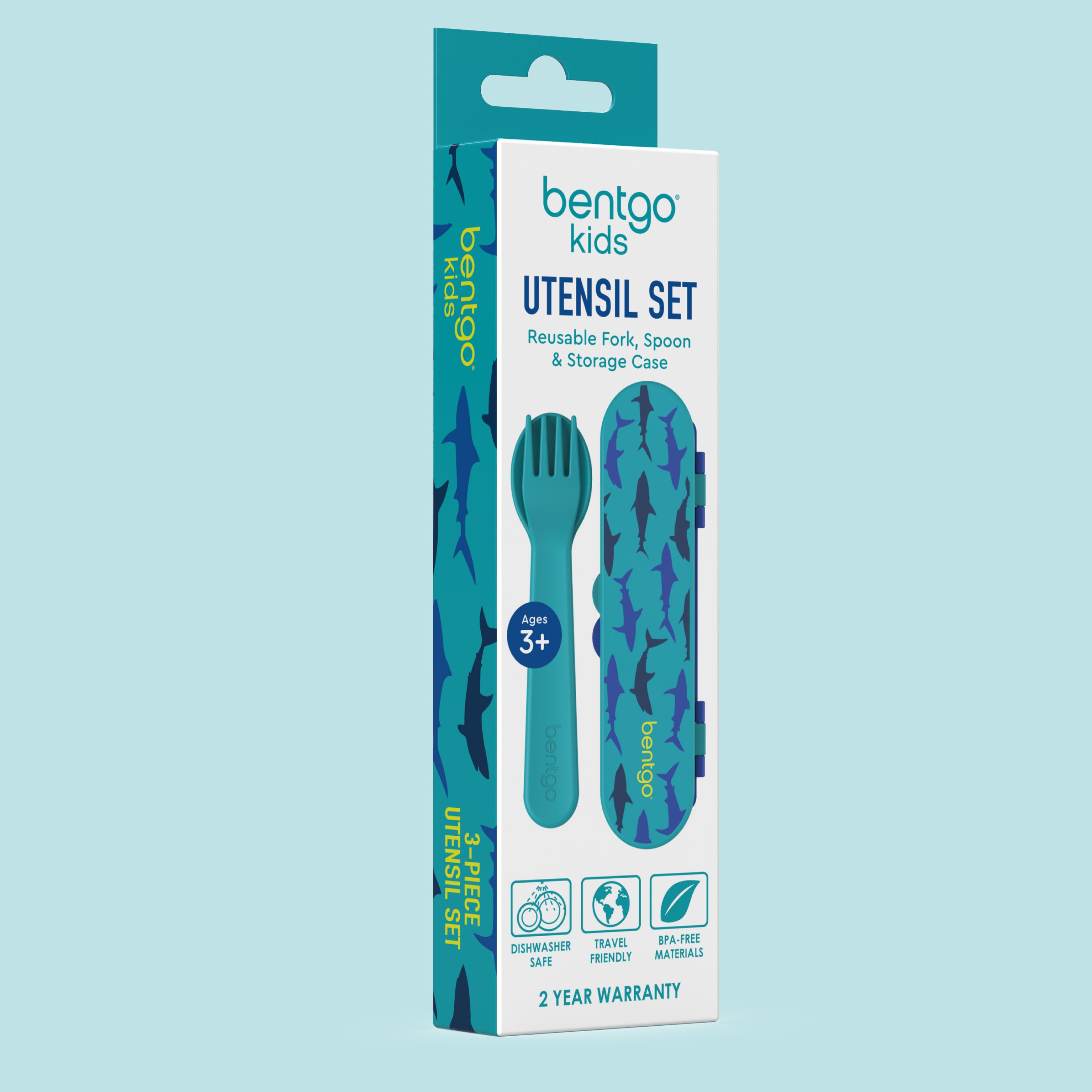 bentgo-kids-utensil-set-reusable-fork-spoon-with-slim-storage-case-for-lunch-box image 7