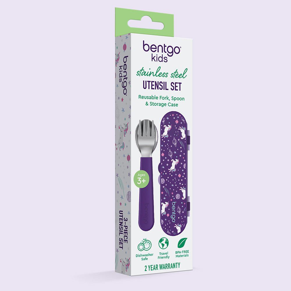 bentgo-kids-stainless-steel-utensil-set-fork-spoon-with-travel-case-soft-silicon image 7