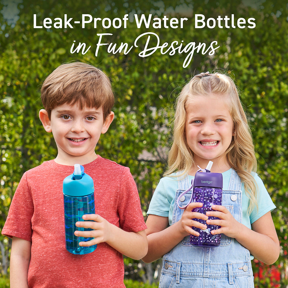 bentgo-kids-water-bottle-15-fl-oz-leak-proof-flip-straw image 2