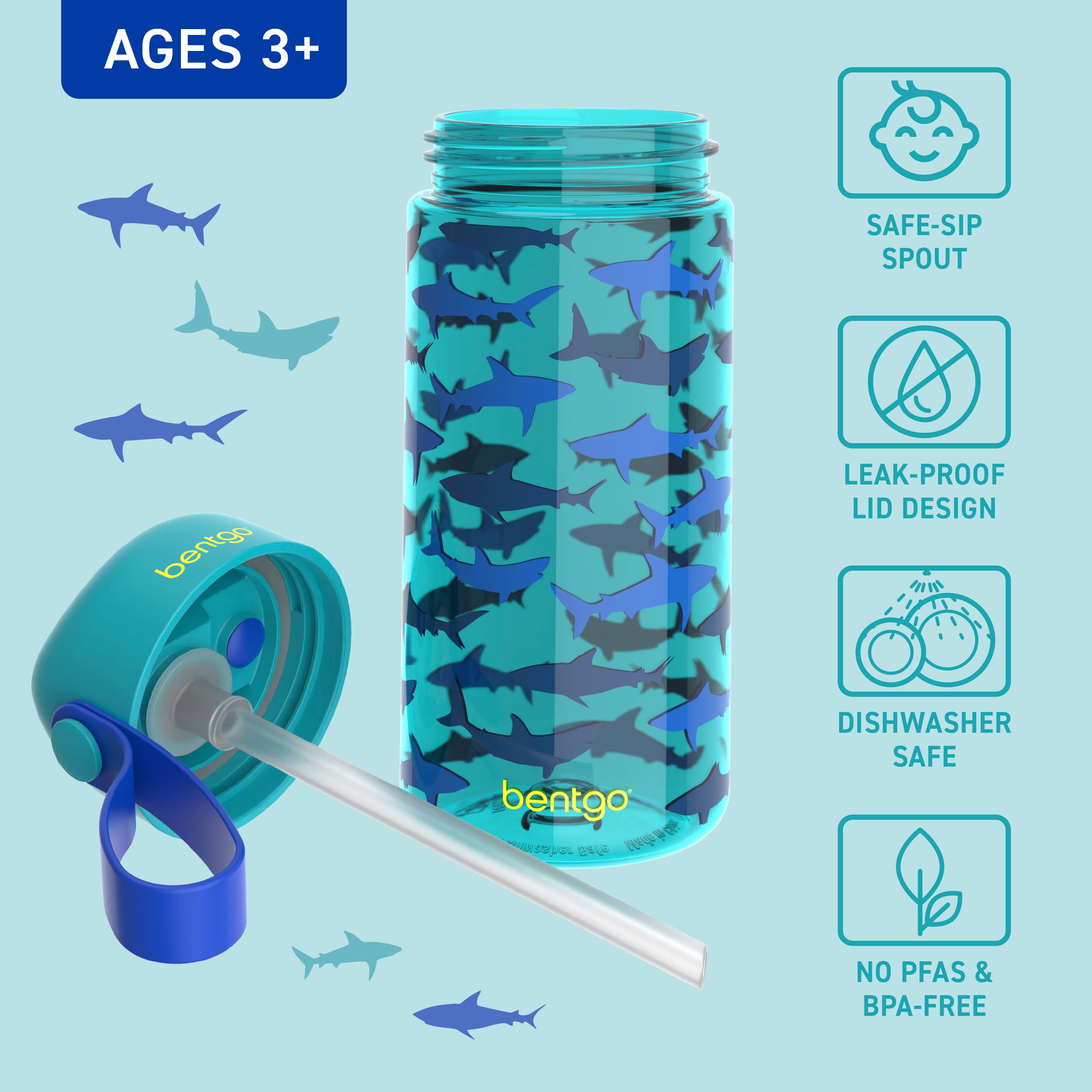 bentgo-kids-water-bottle-15-fl-oz-leak-proof-flip-straw image 3