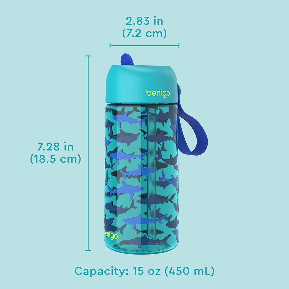 bentgo-kids-water-bottle-15-fl-oz-leak-proof-flip-straw image 7