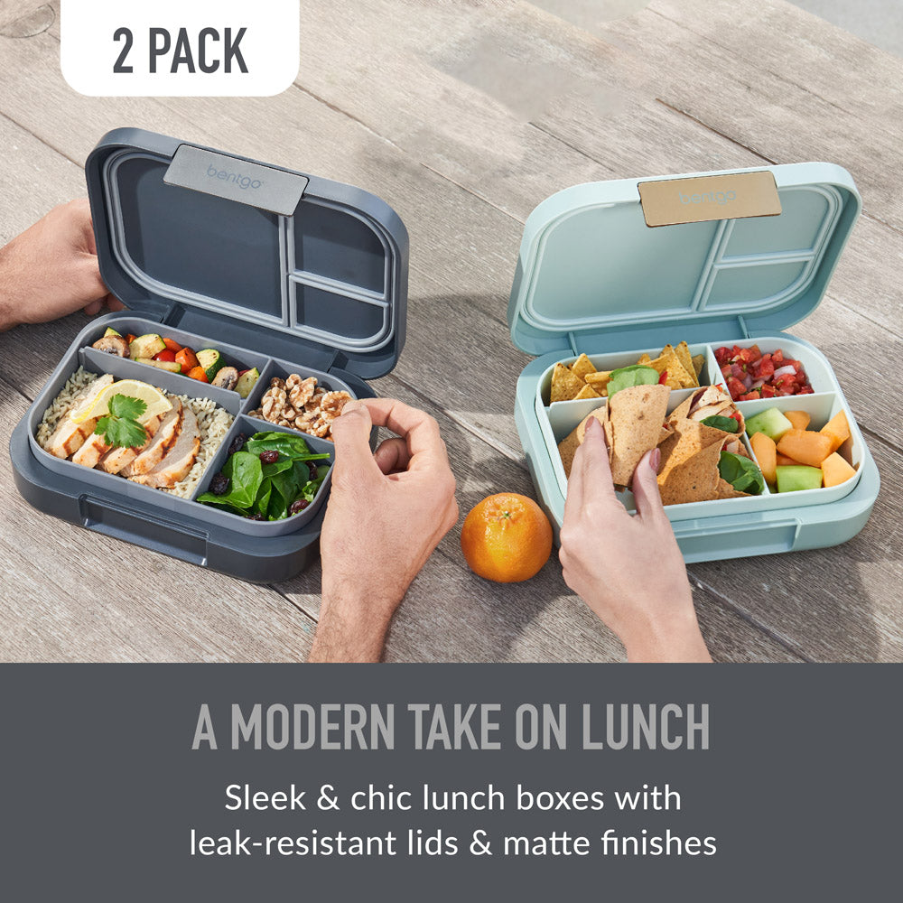 bentgo-modern-adult-bento-lunch-box-2-pack-with-removable-divider-3-4-compartmen image 2