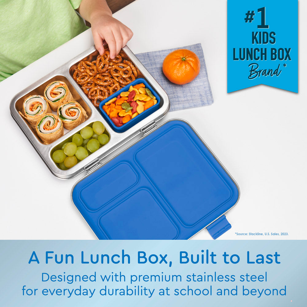 bentgo-kids-stainless-steel-lunch-box-3-compartment-airtight-bento-container-wit image 2